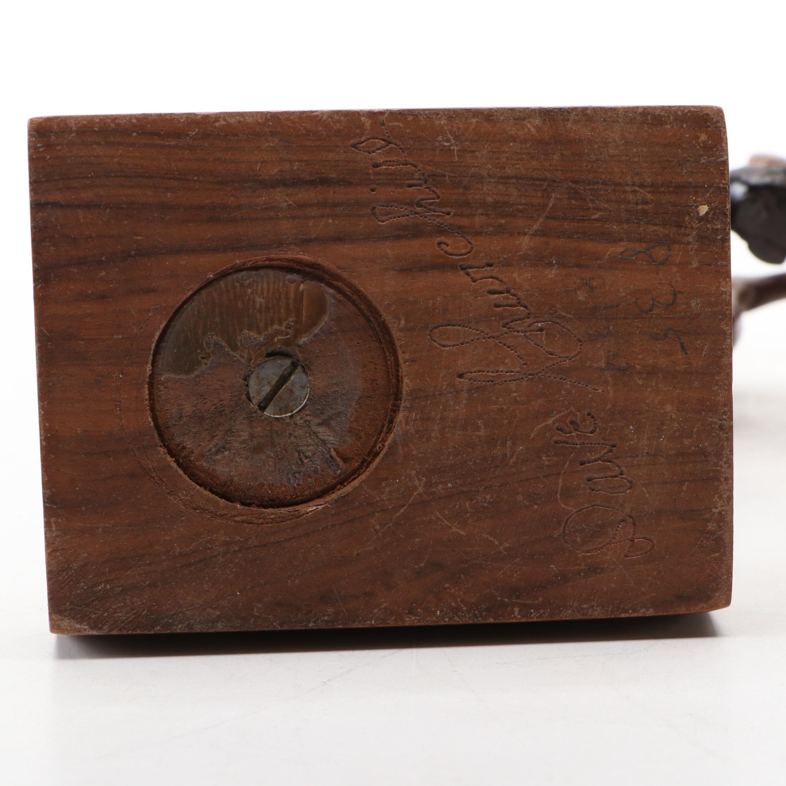 Philadelphia Manufacturing Brass Finished Horse Head Bookends with Figurines