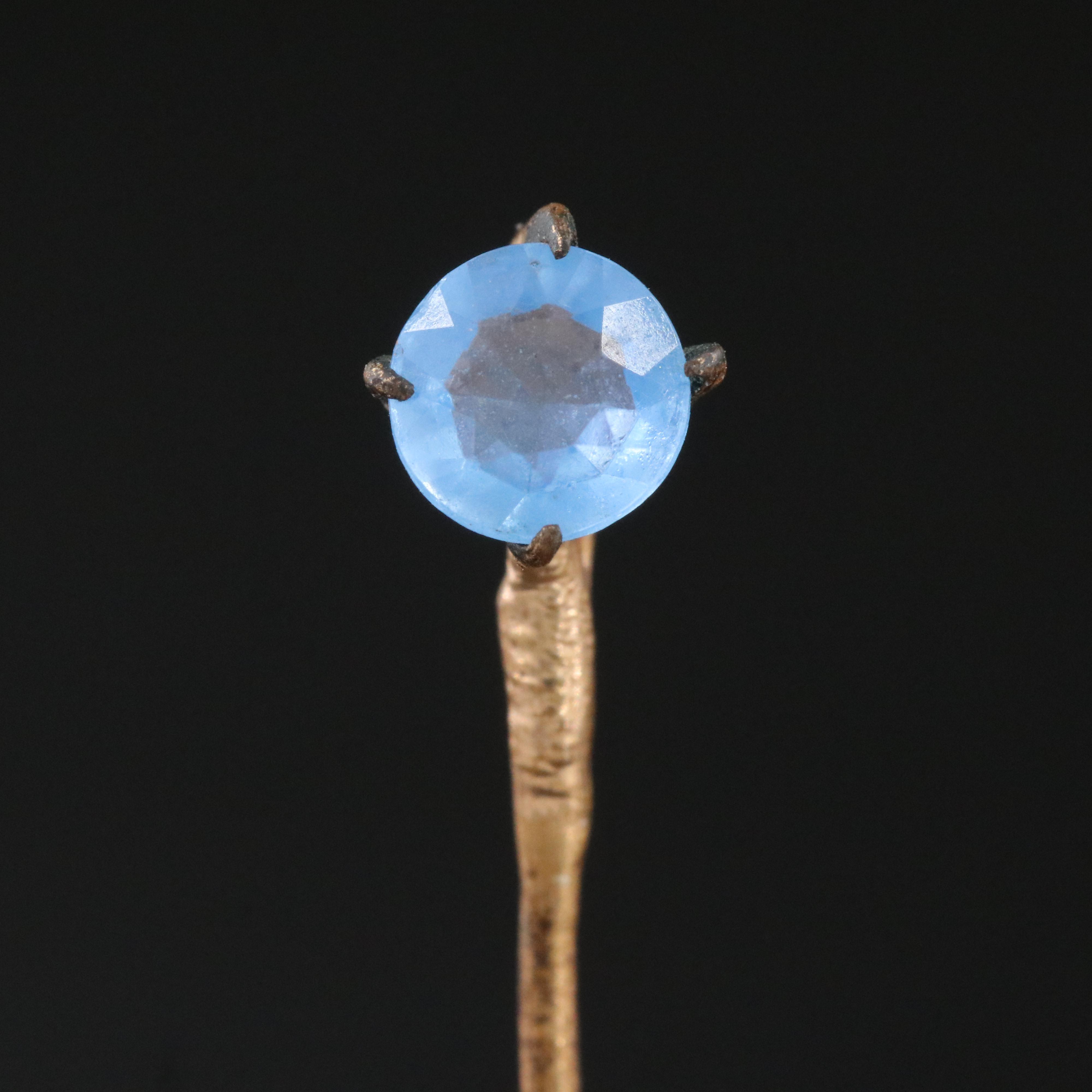 Antique Glass Talon Stickpin