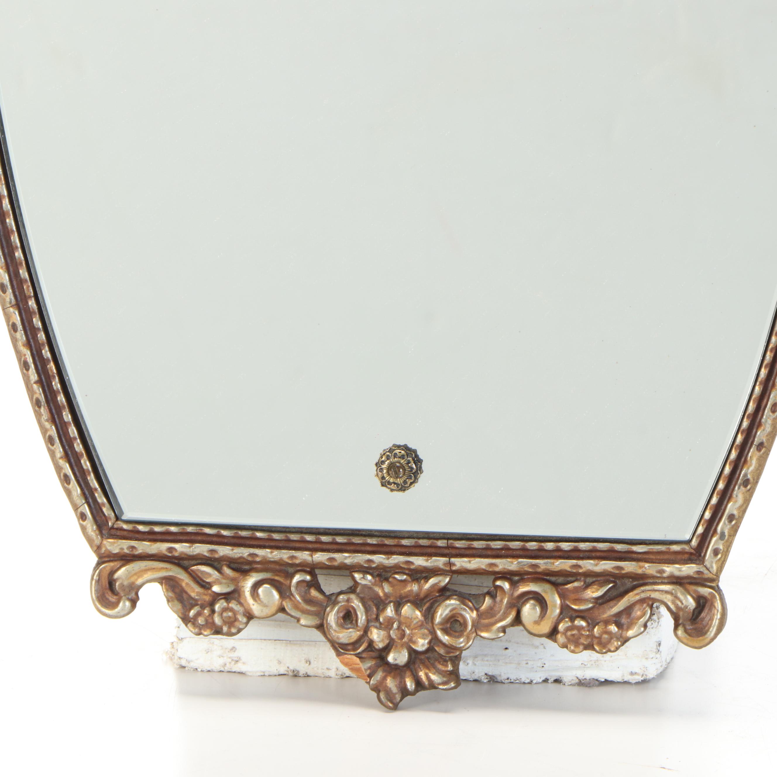 Baroque Style Giltwood Wall Mirror