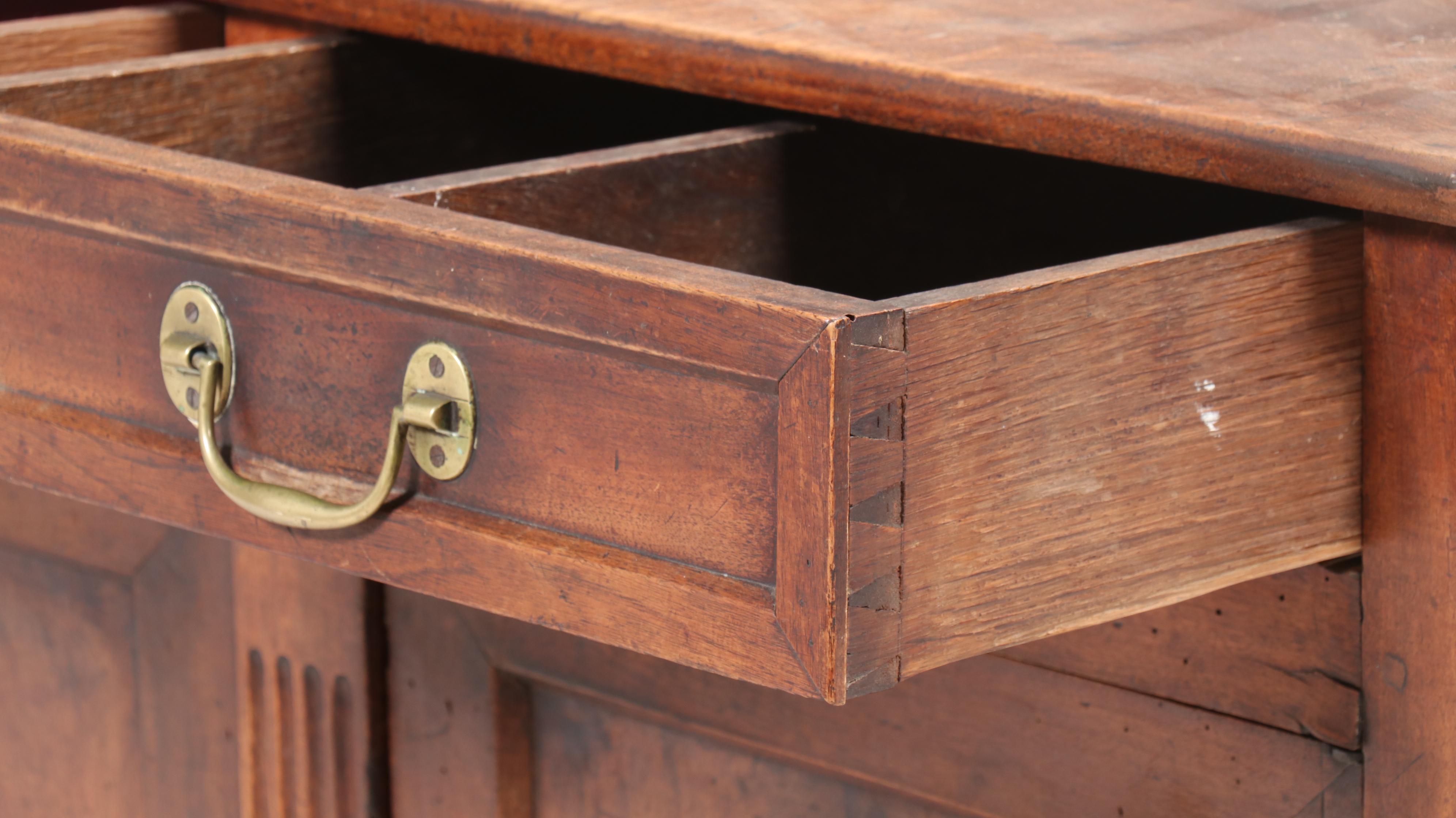 French Country Louis XV Walnut Enfilade Buffet, 18th/ 19th Century