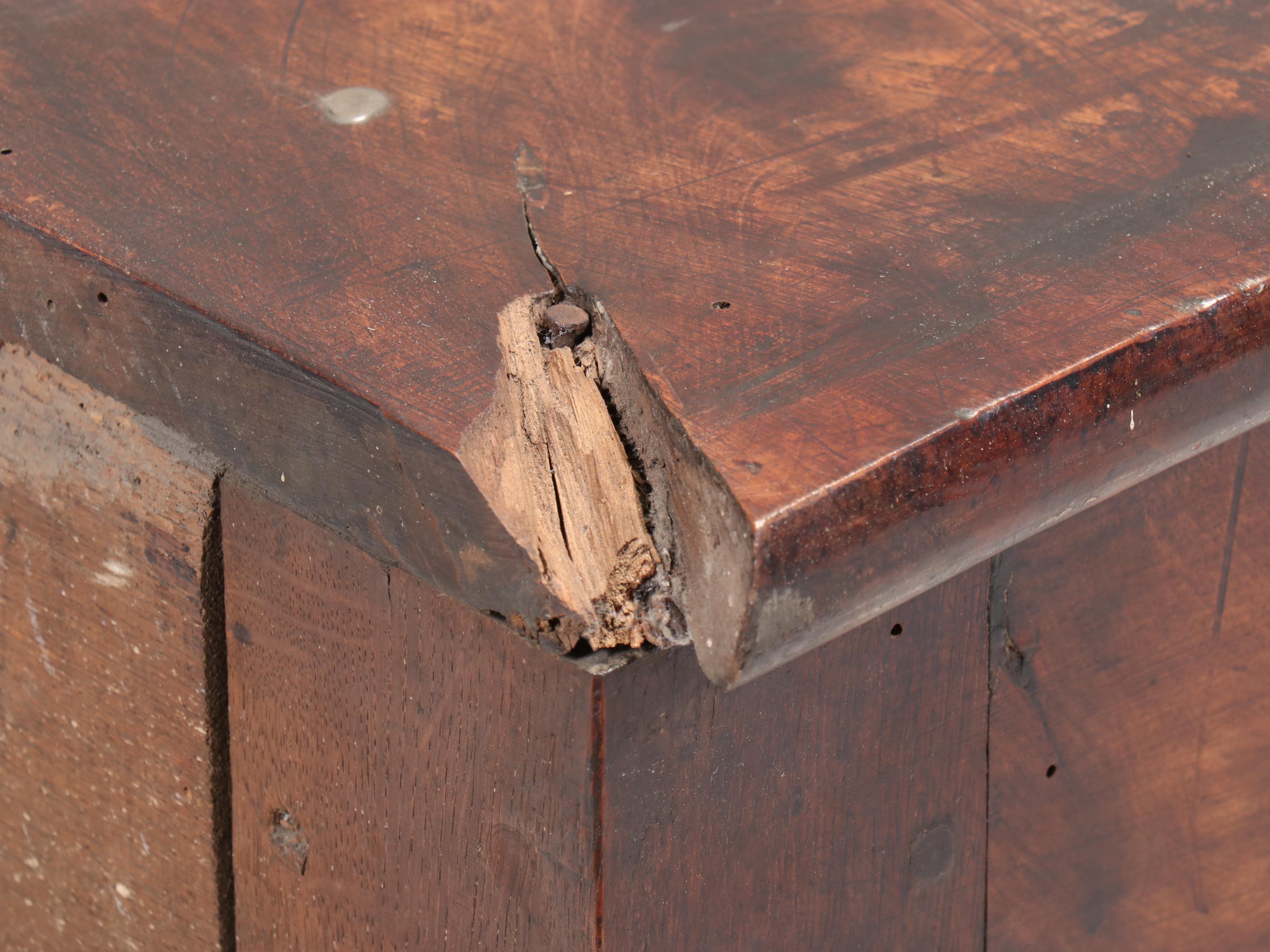 French Country Louis XV Walnut Enfilade Buffet, 18th/ 19th Century