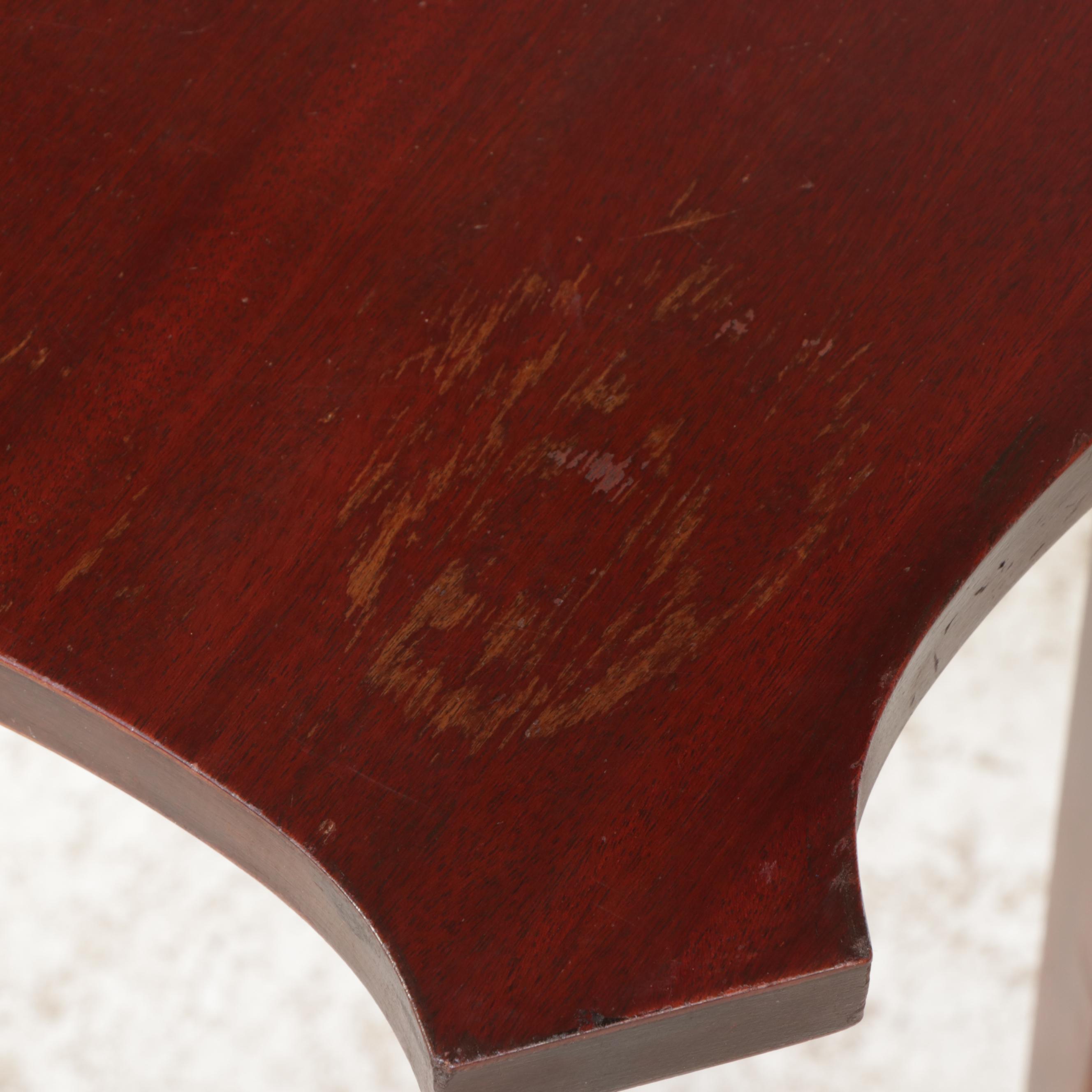 Sheraton Style Mahogany Flip Top Games Table, Early to Mid-20th Century