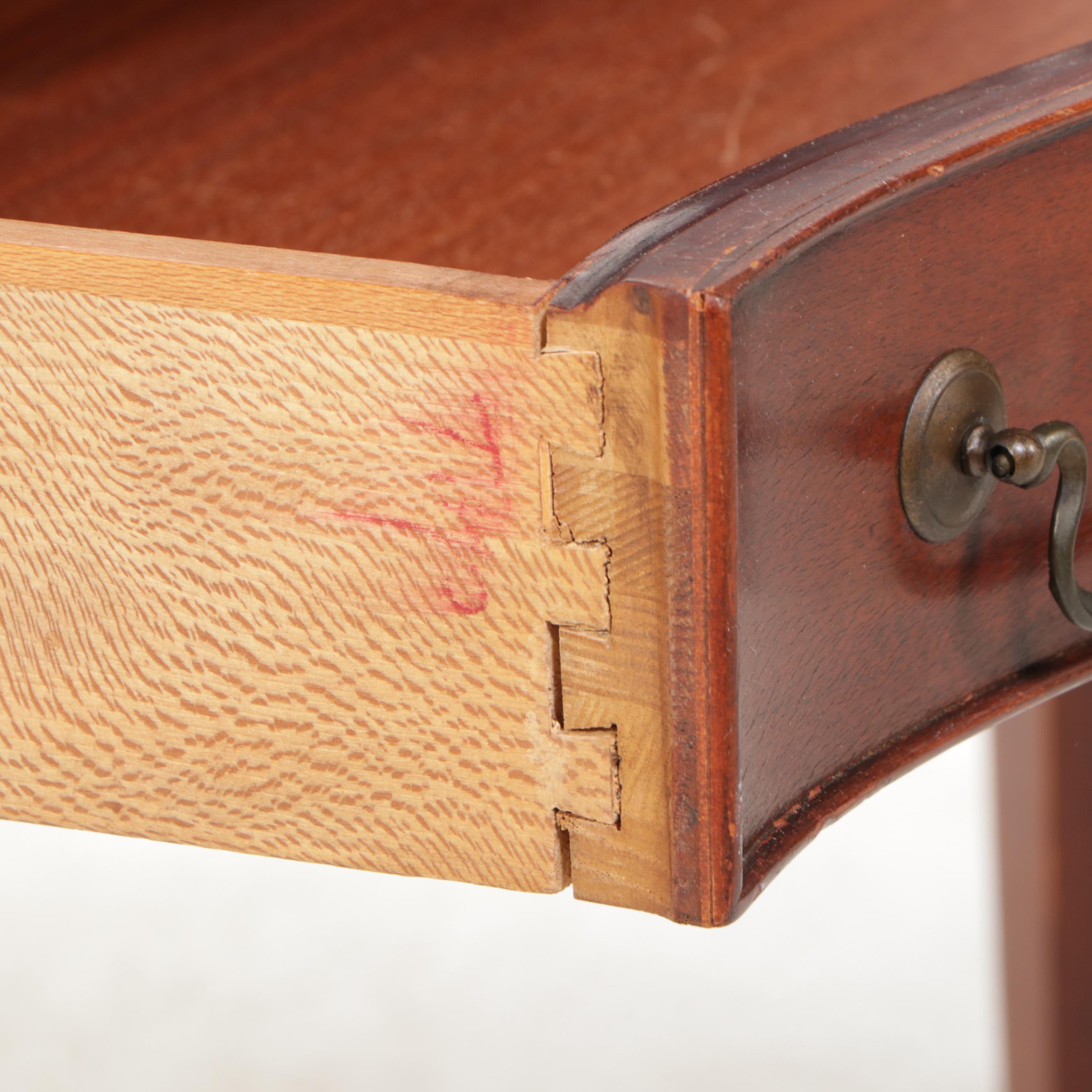 Sheraton Style Mahogany Flip Top Games Table, Early to Mid-20th Century