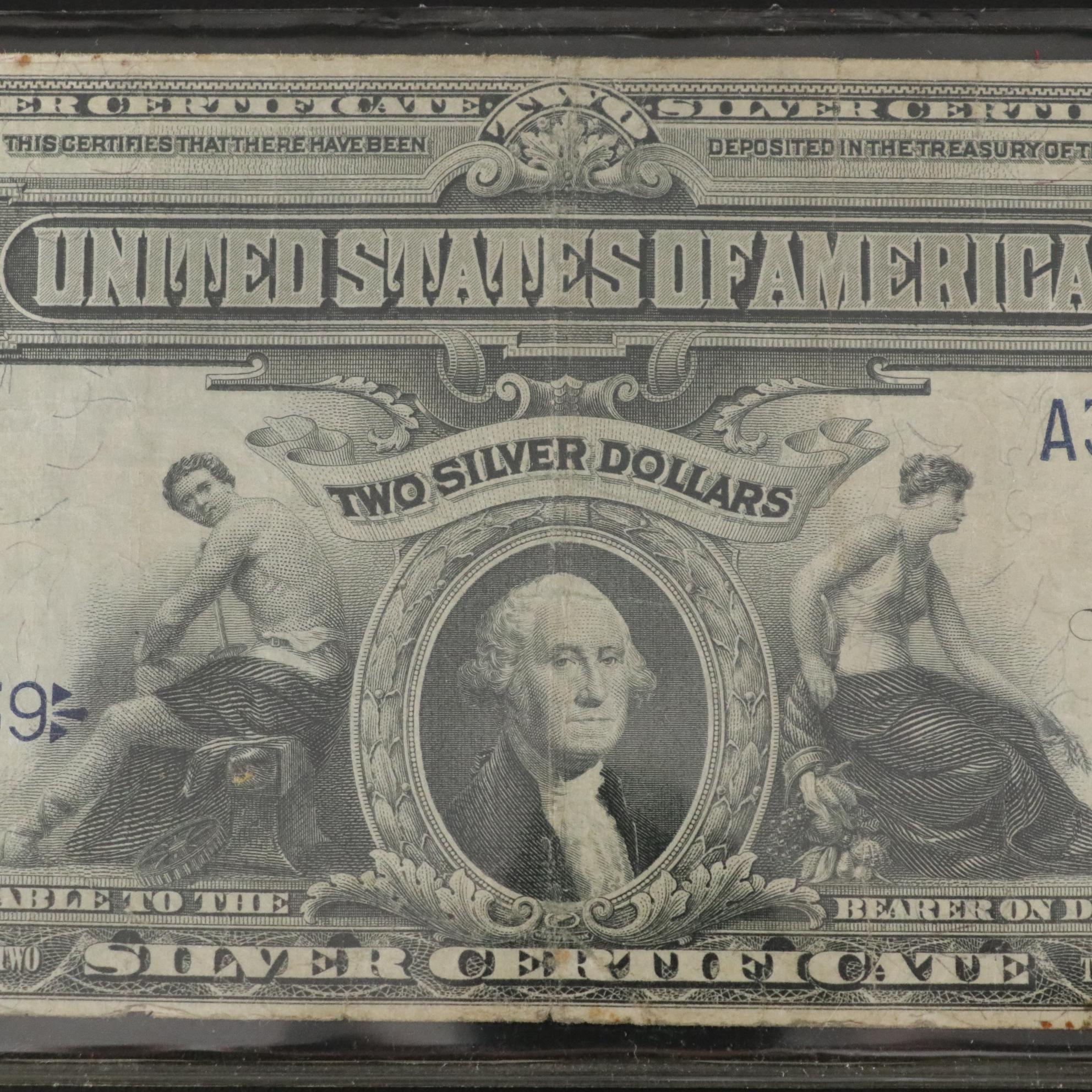 1899 United States Two Dollar Silver Certificate