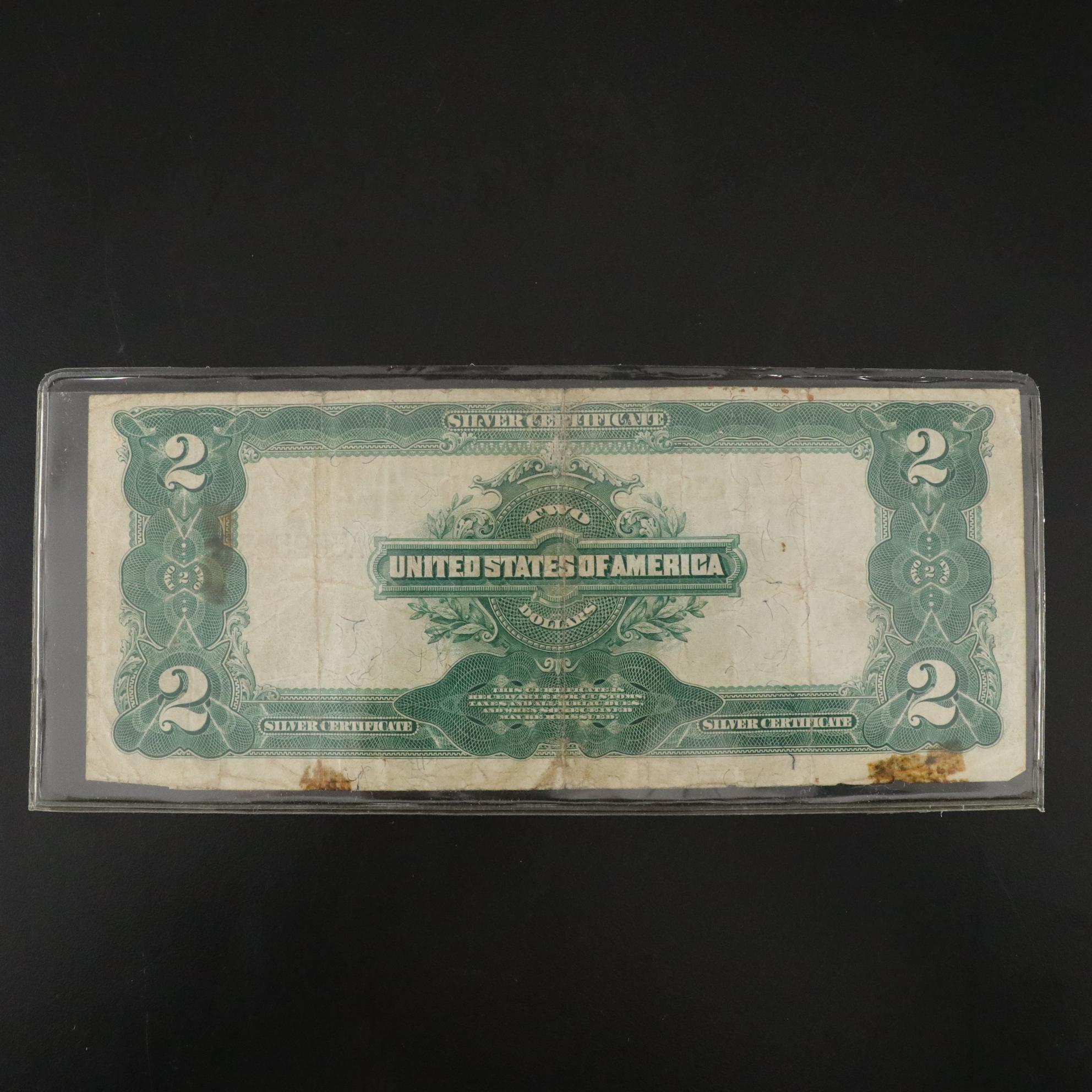 1899 United States Two Dollar Silver Certificate