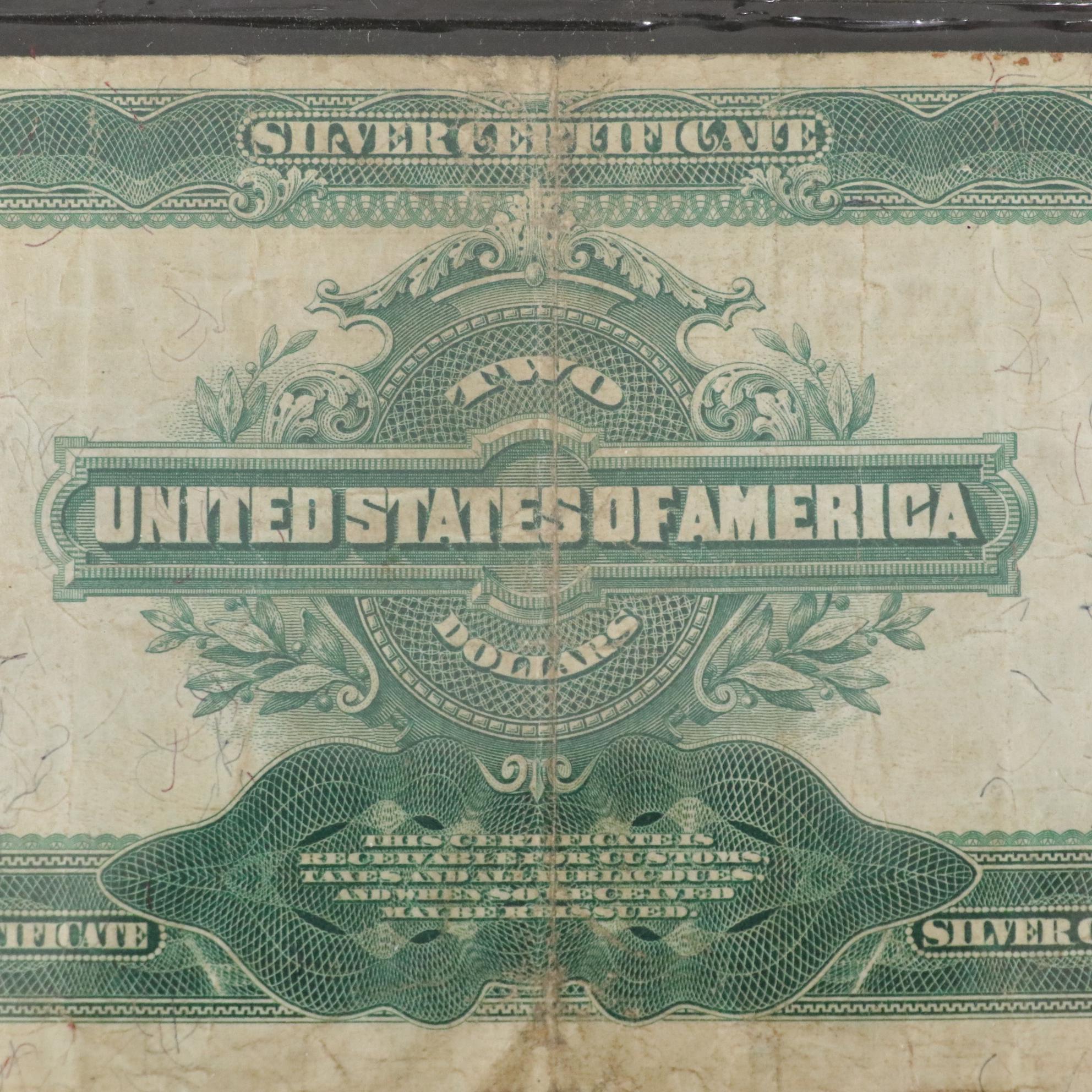 1899 United States Two Dollar Silver Certificate