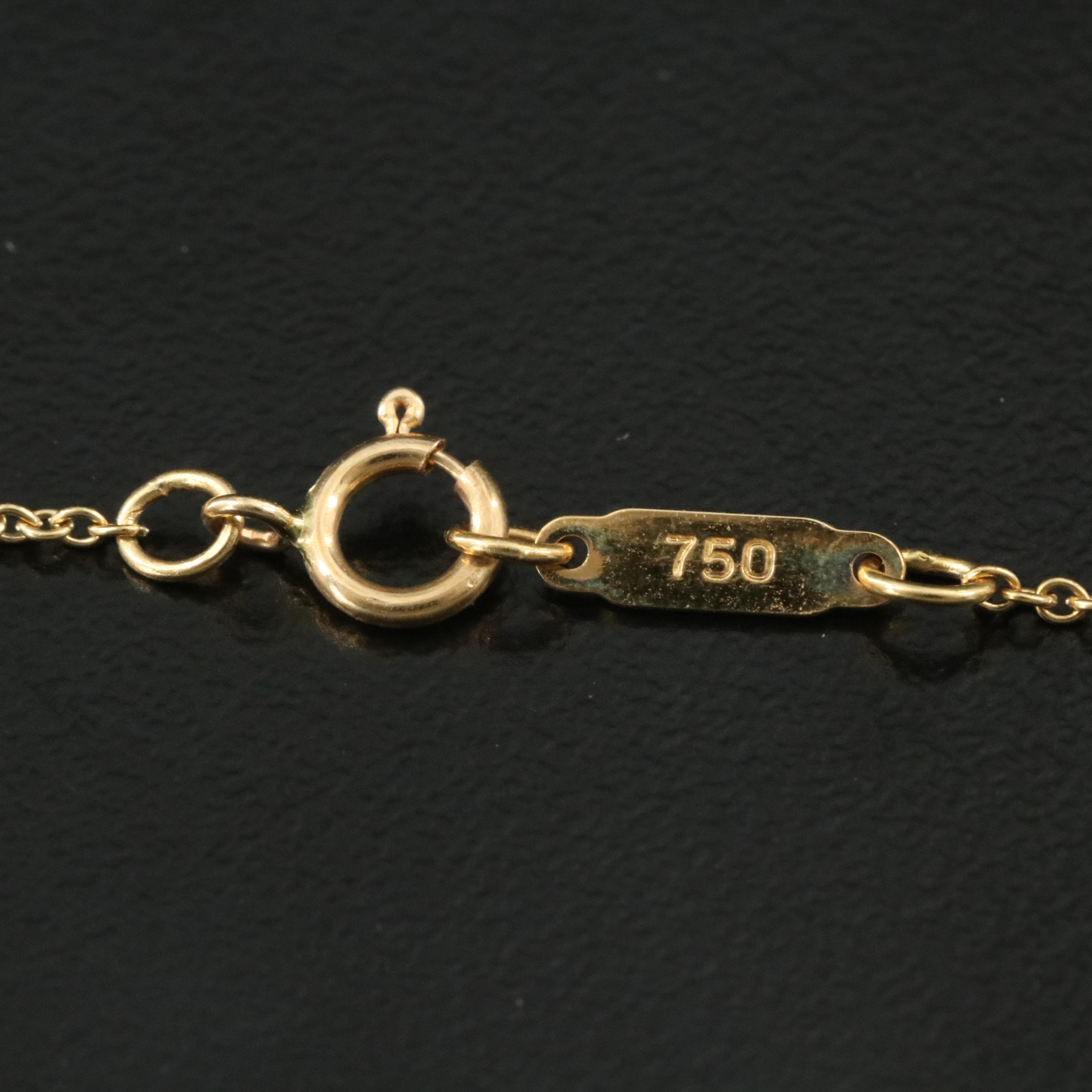 Tiffany & Co. 18K Dogwood Flower Necklace