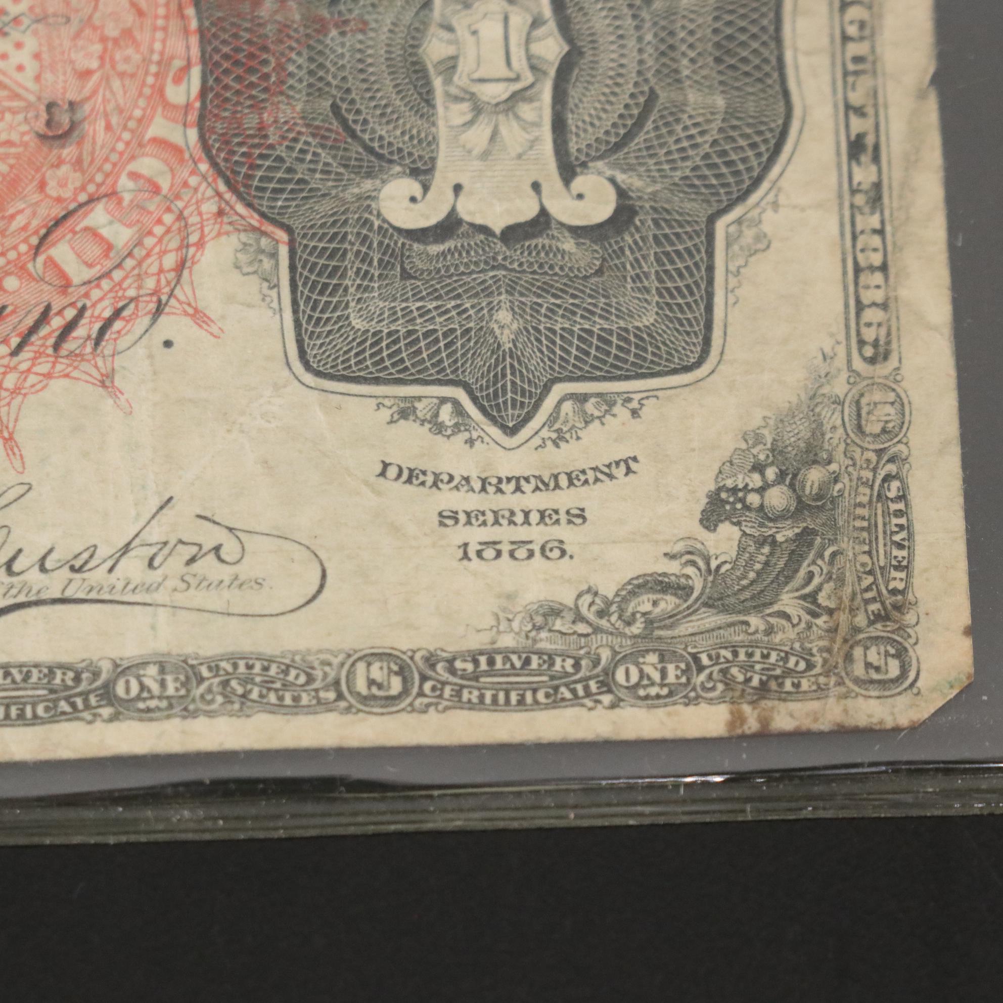 1886 United States One Dollar Silver Certificate