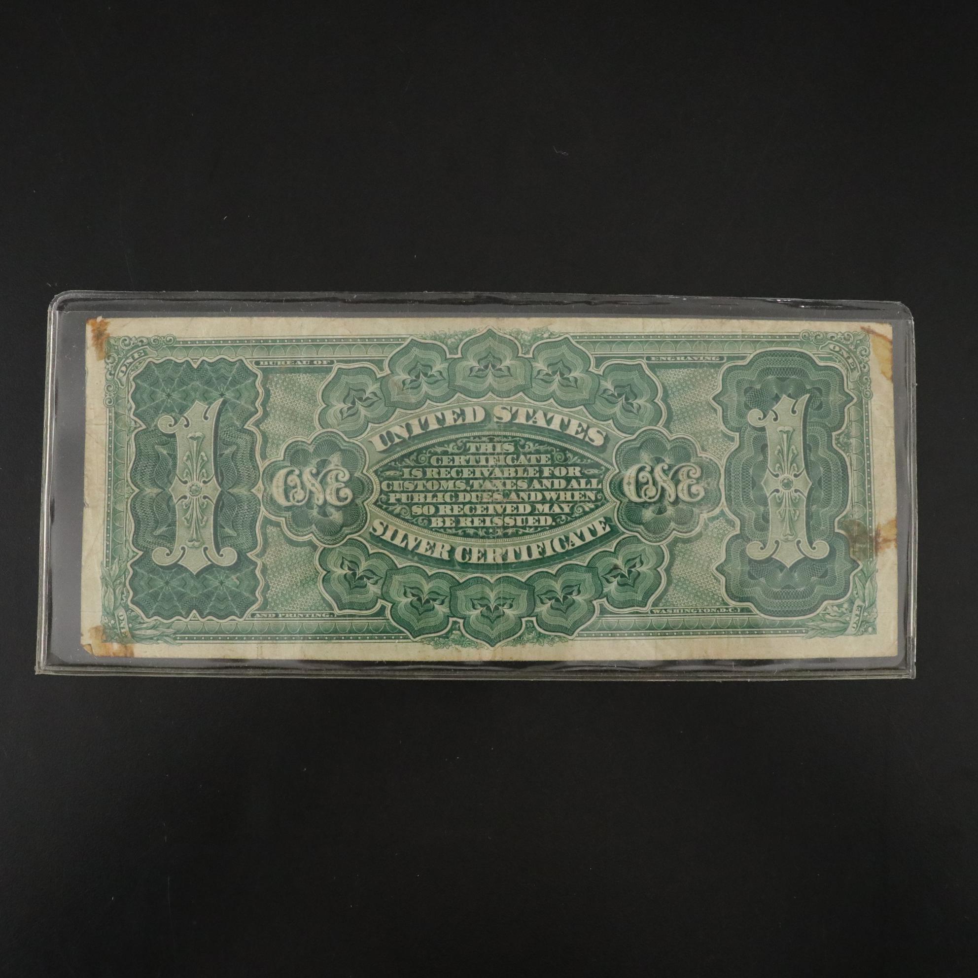 1886 United States One Dollar Silver Certificate