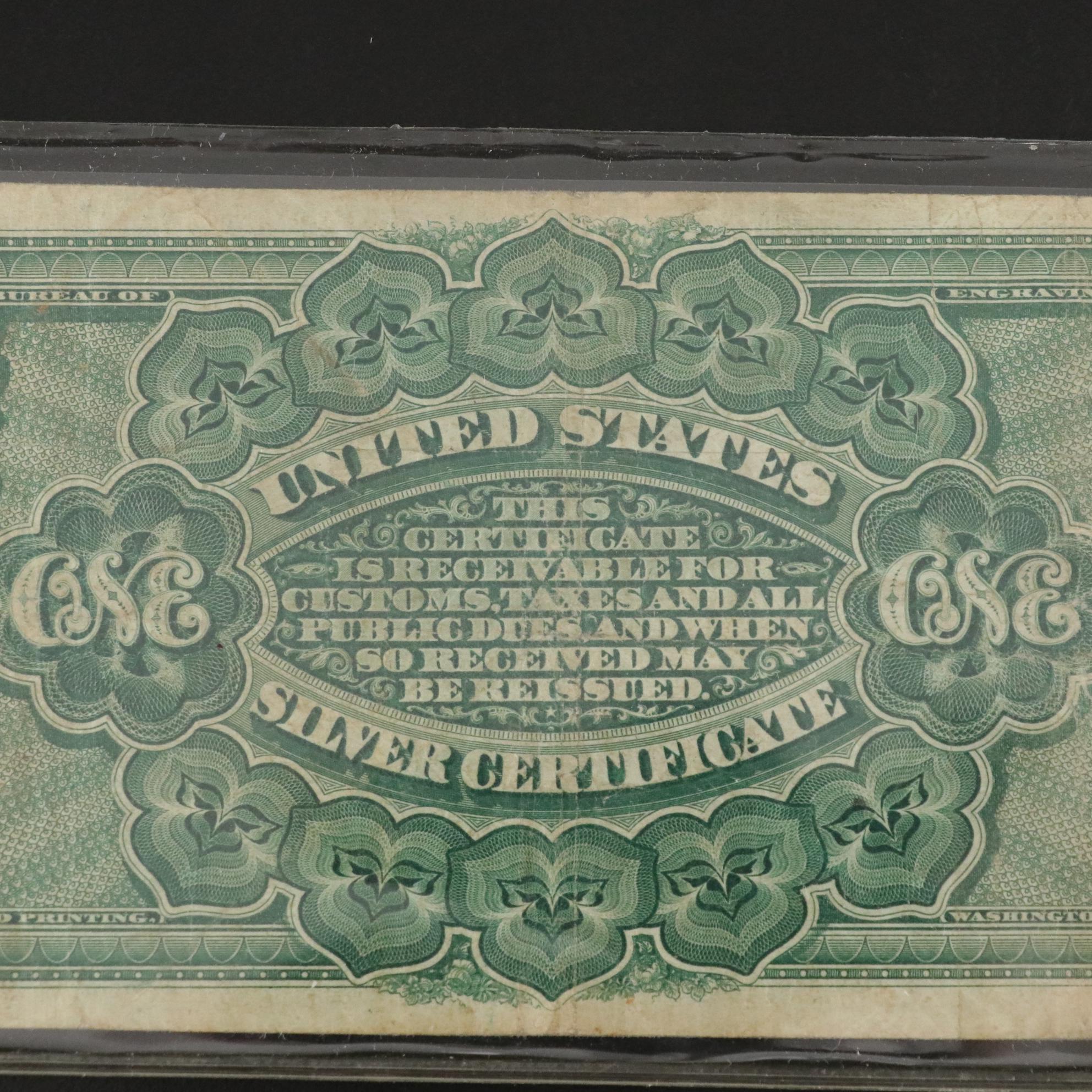 1886 United States One Dollar Silver Certificate