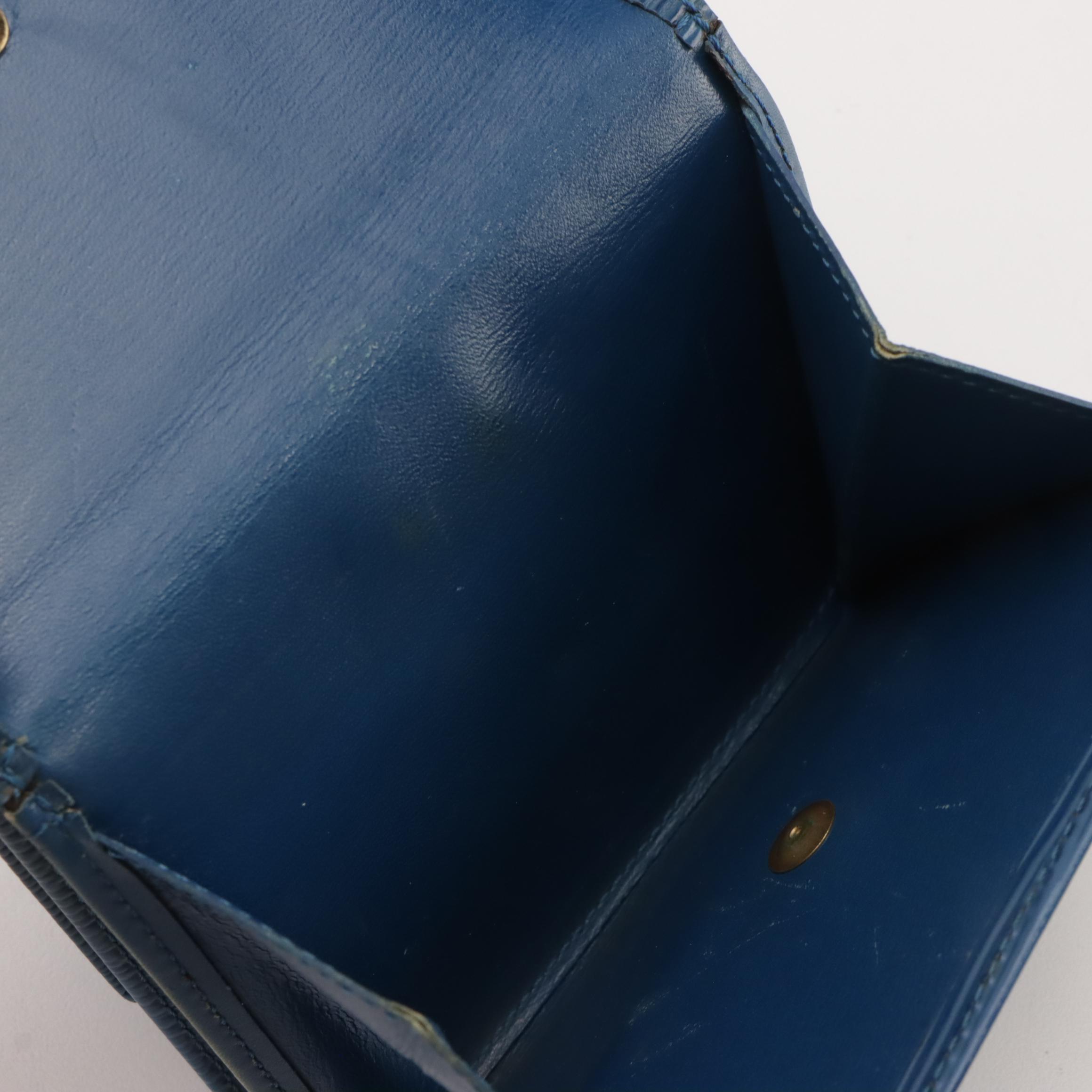 Louis Vuitton Elise Compact Wallet in Toledo Blue Epi Leather