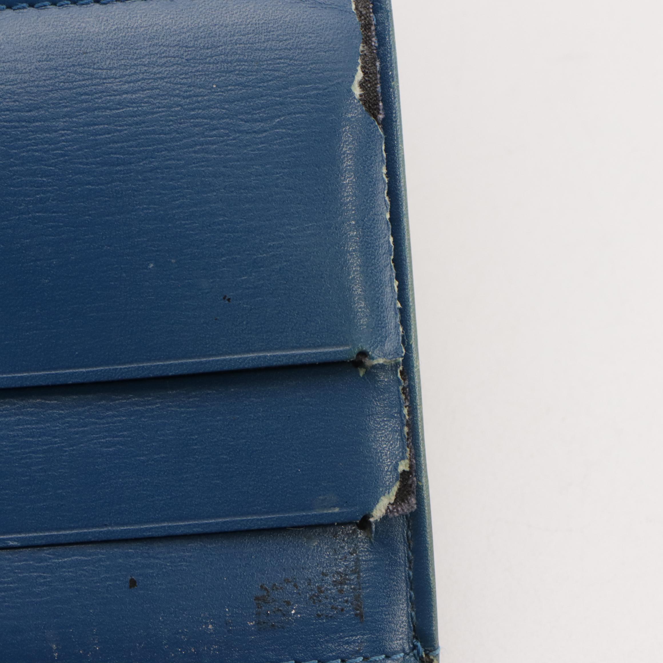 Louis Vuitton Elise Compact Wallet in Toledo Blue Epi Leather