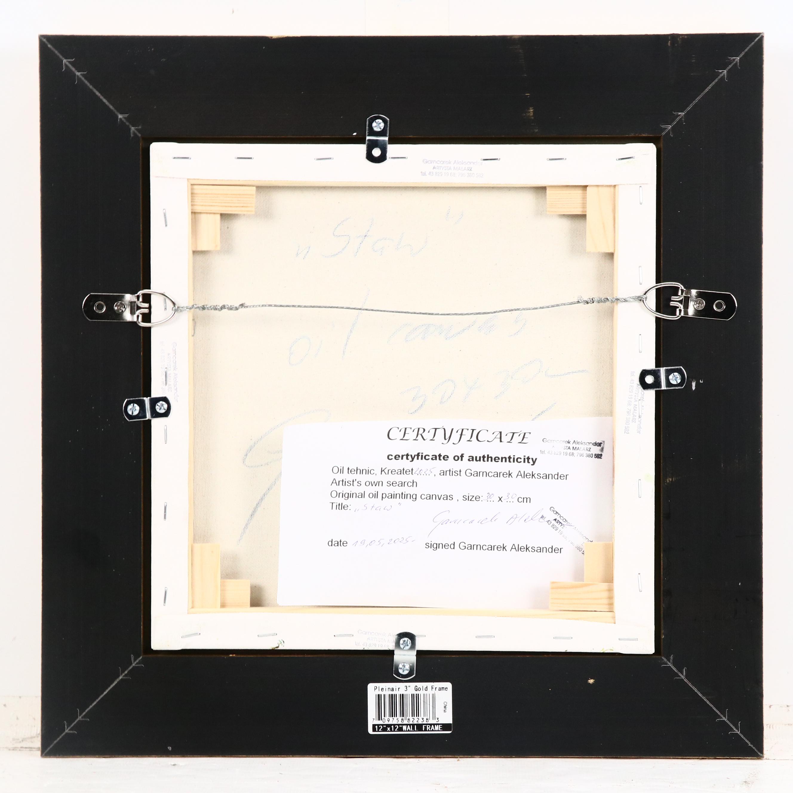 Garncarek Aleksander Pond Landscape Oil Painting "Staw," 2025