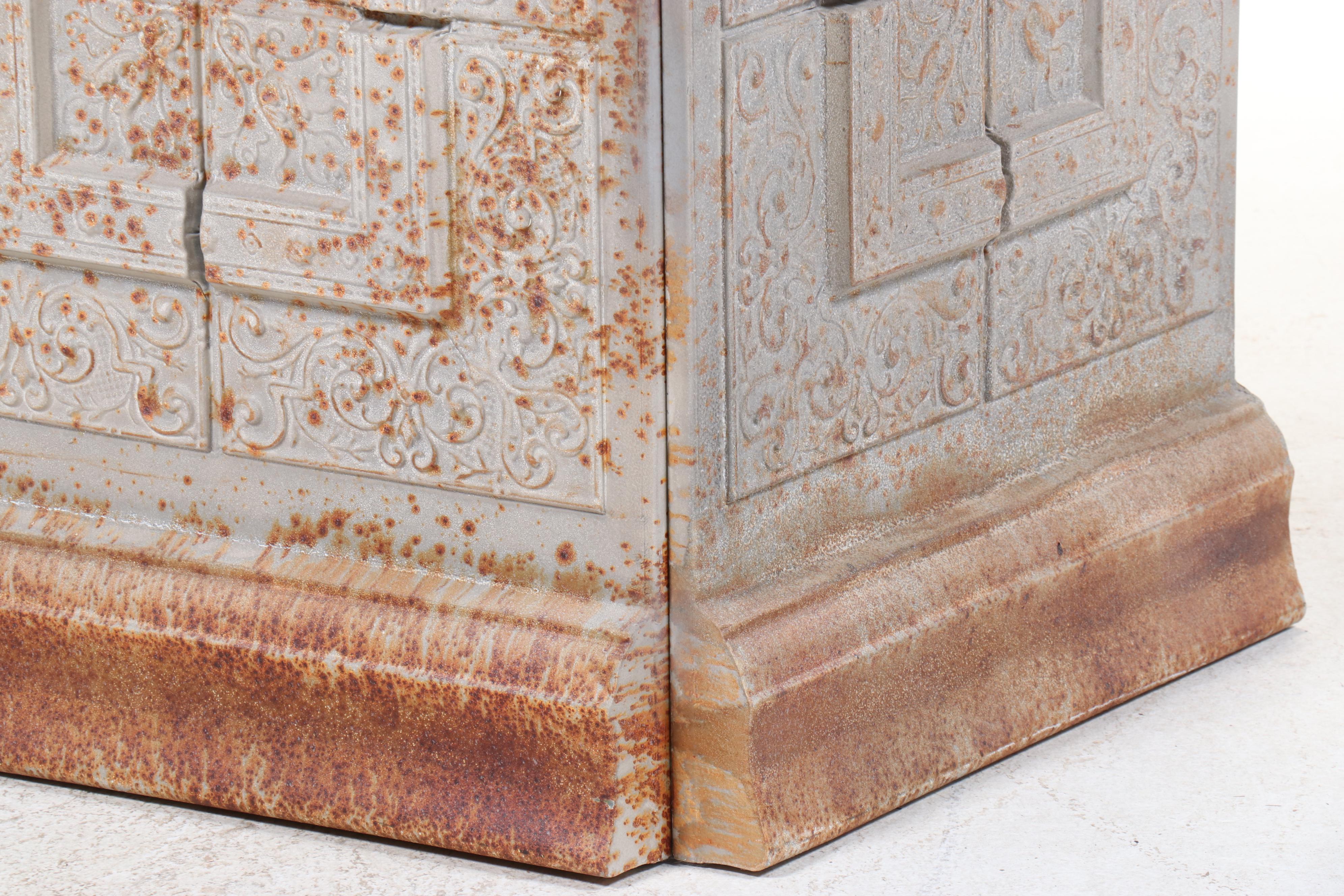 Victorian Style Pressed Tin Bar with Rusticated Finish