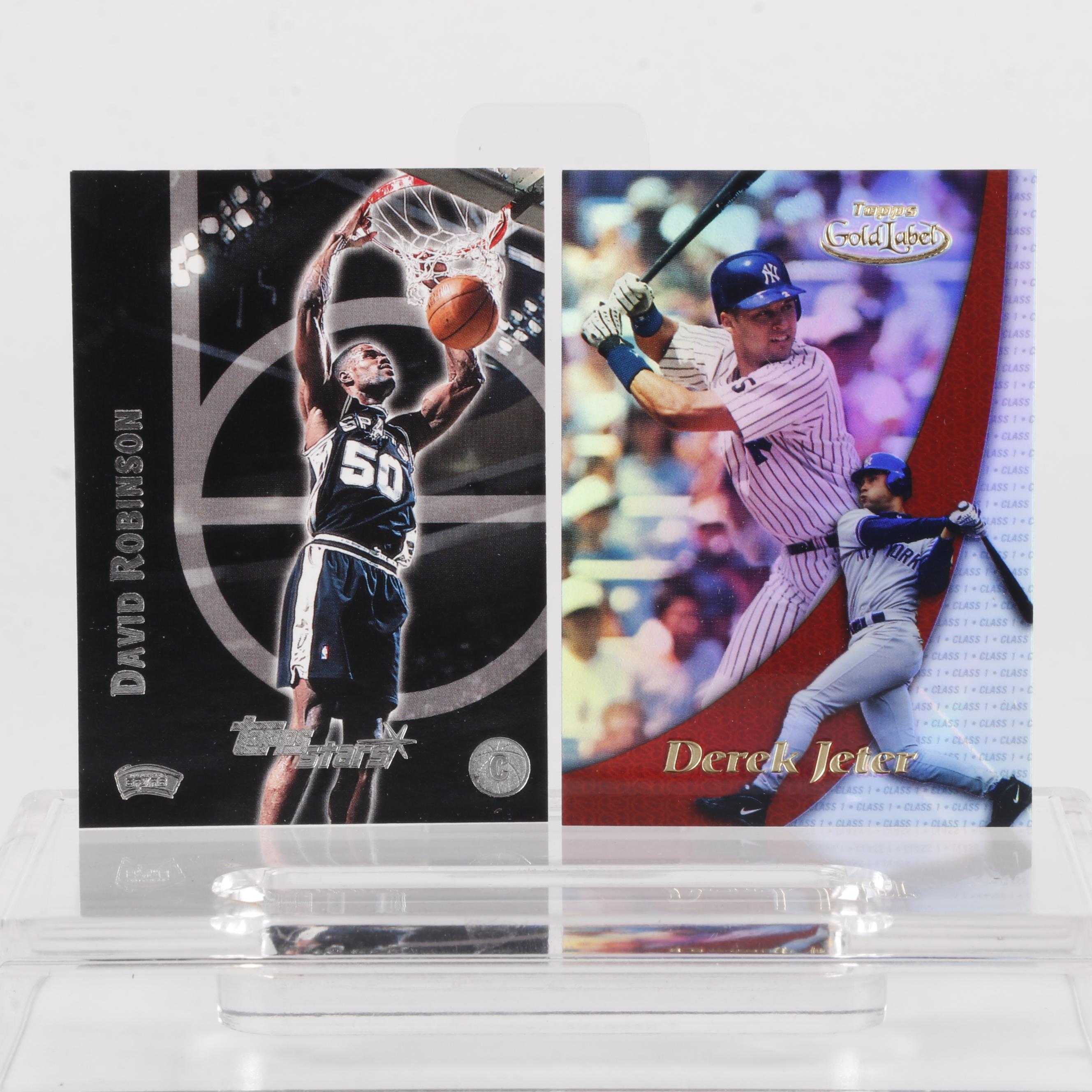 Bowman's Best with Other Sports Cards Featuring Derek Jeter and Dirk Nowitzki