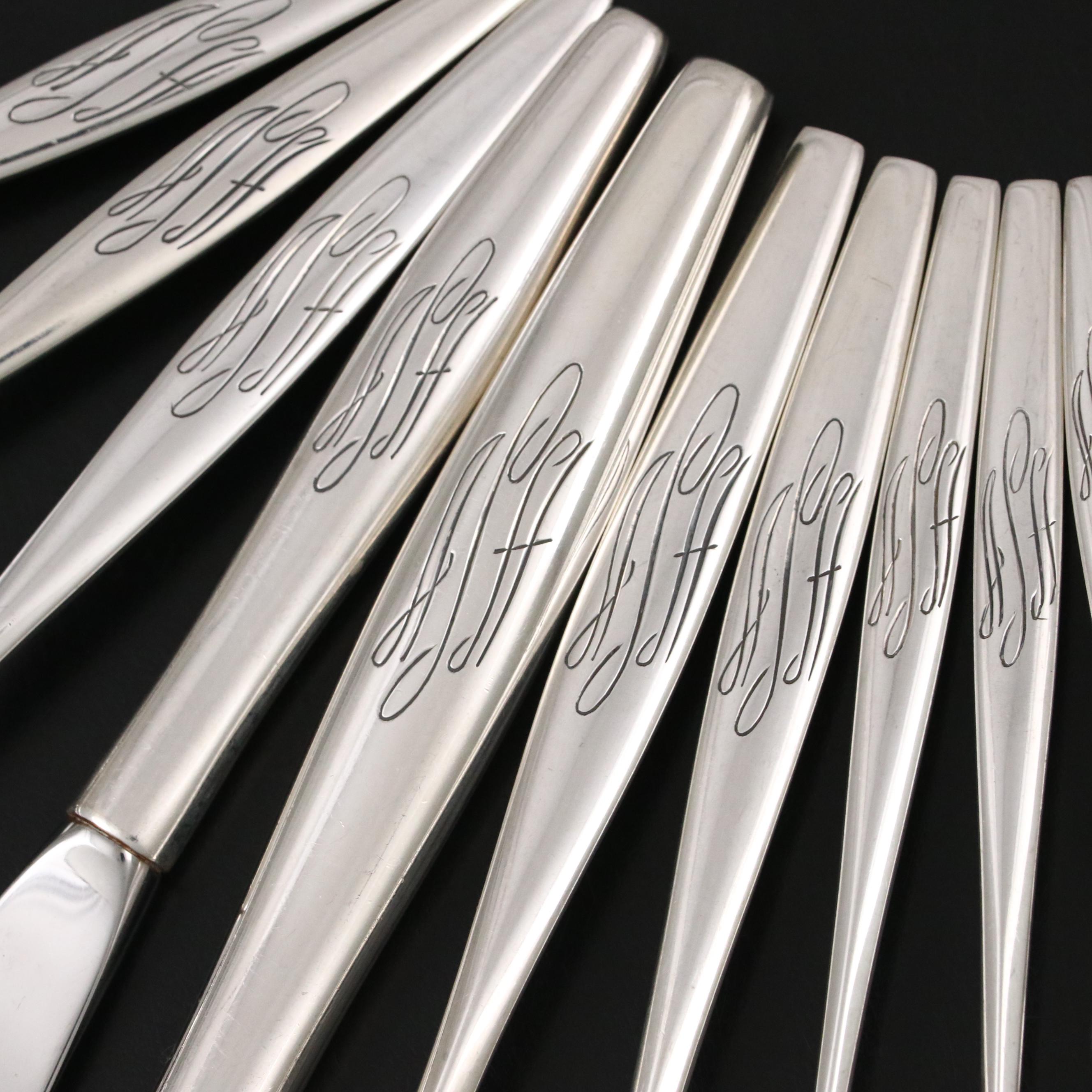 S. Kirk & Son "Signet" Sterling Silver Flatware and Serving Utensils