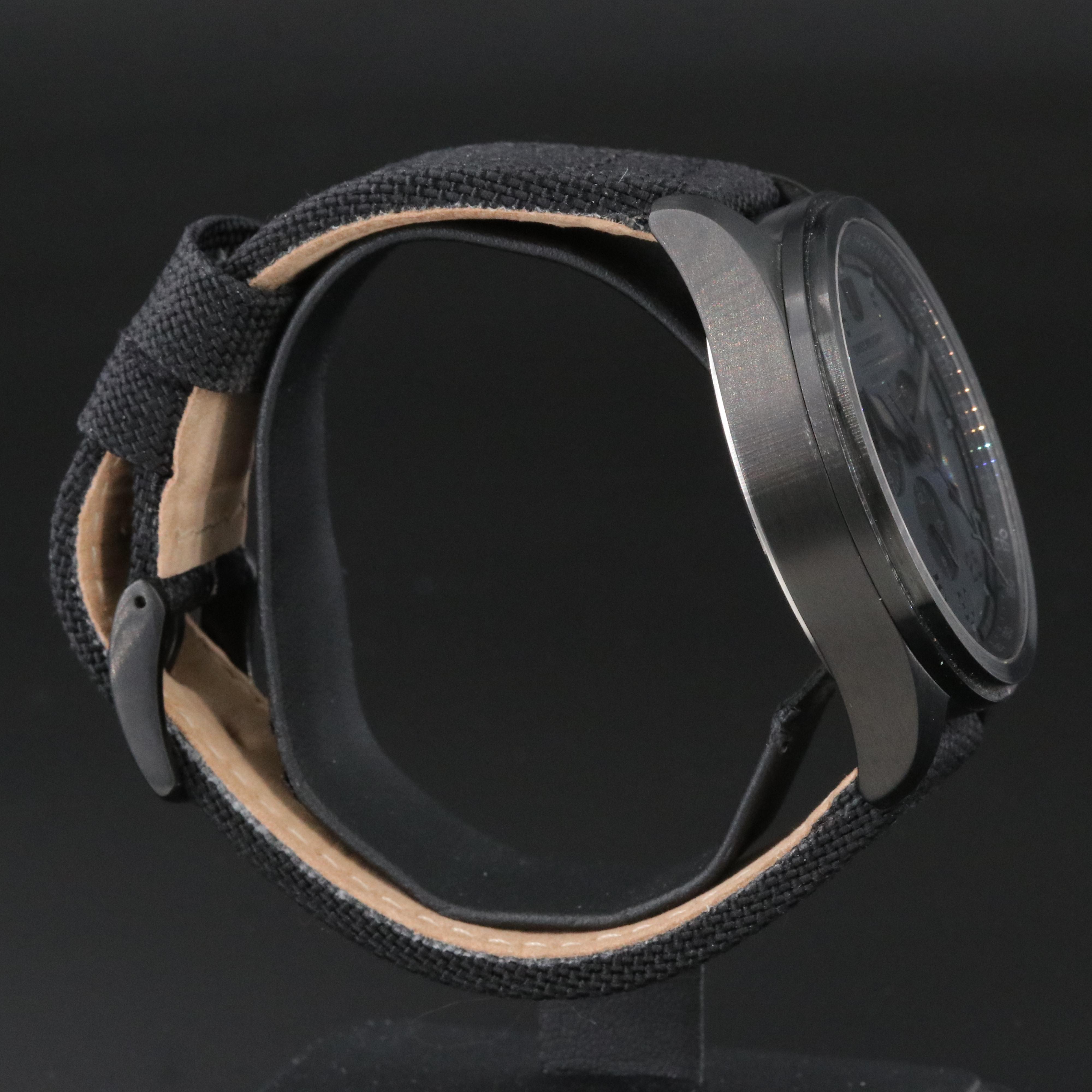 Swiss Military Chronograph Black 44mm PVD Coated Steel Quartz Watch