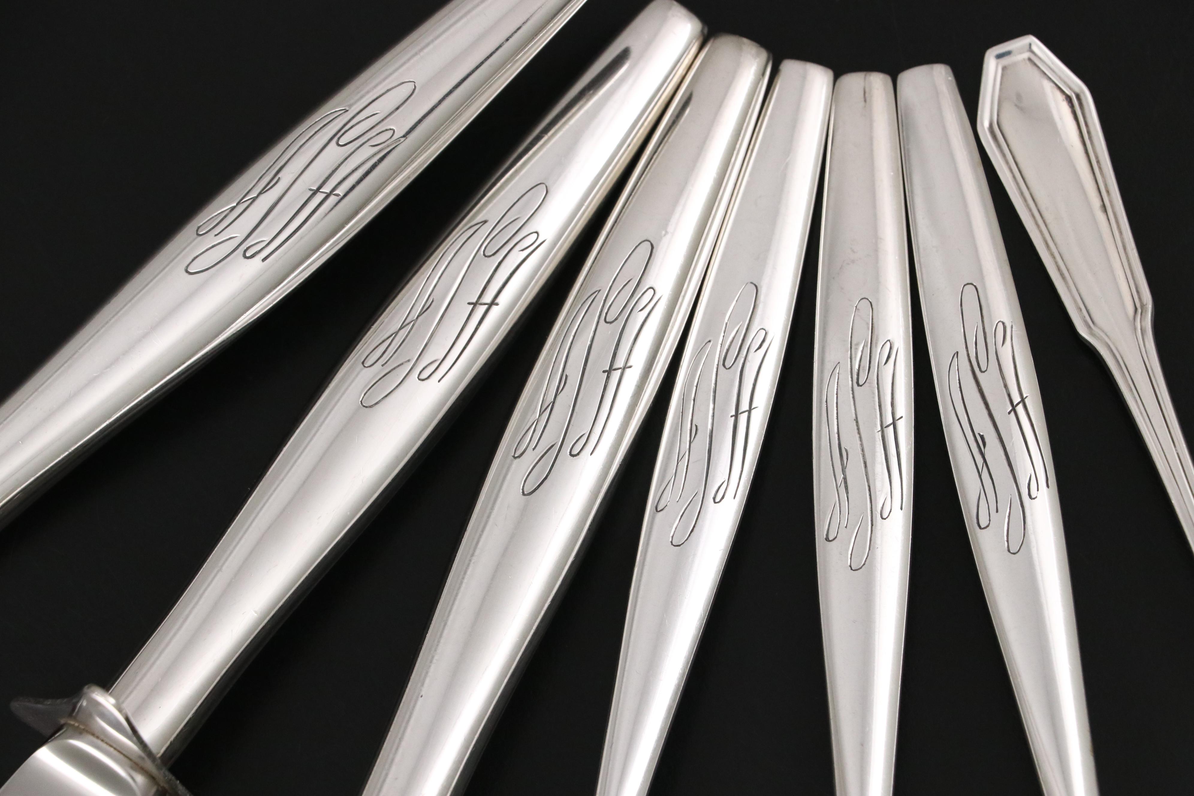 S. Kirk & Son "Signet" Sterling Silver Flatware and Serving Utensils