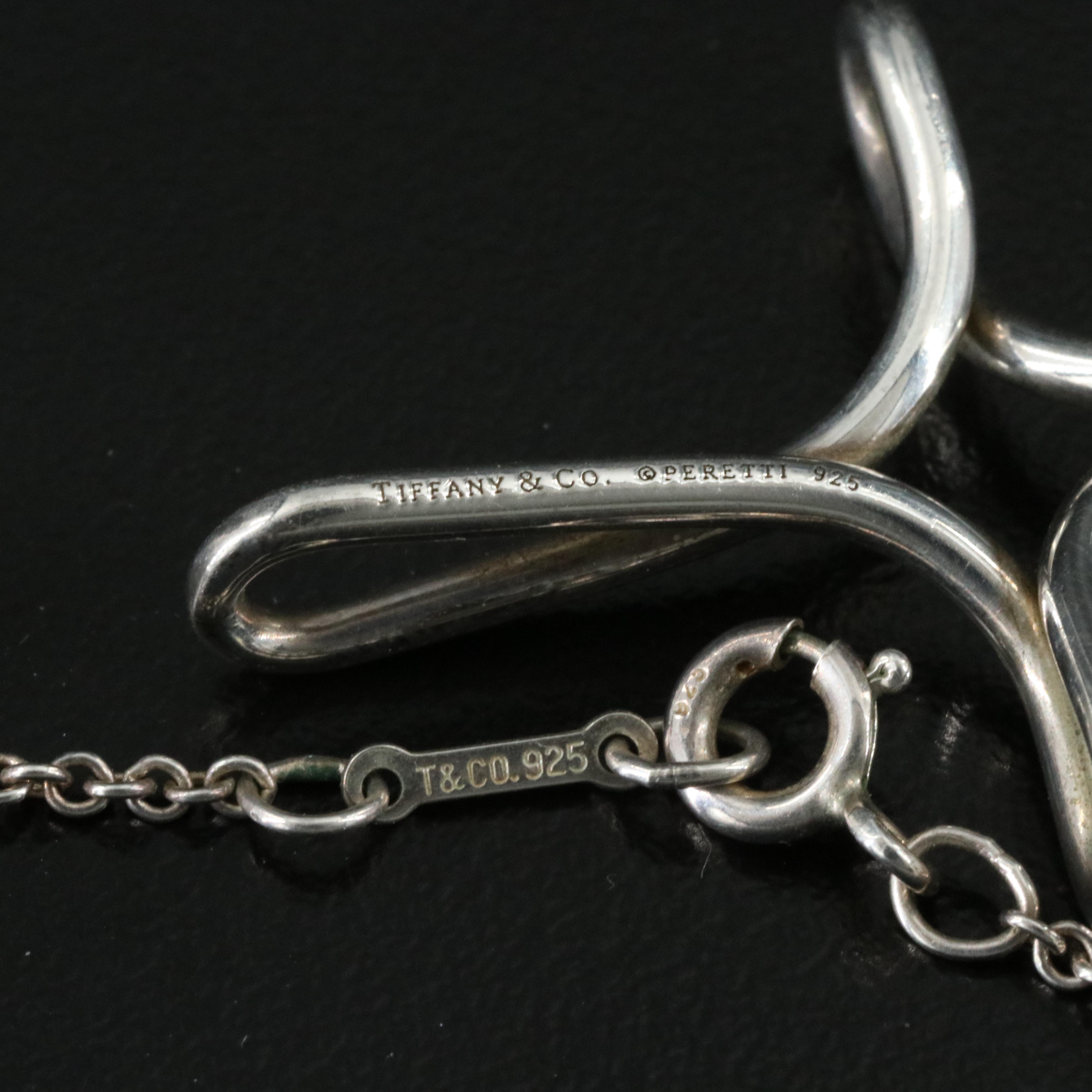 Elsa Peretti for Tiffany & Co. Sterling Infinity Cross Pendant Necklace