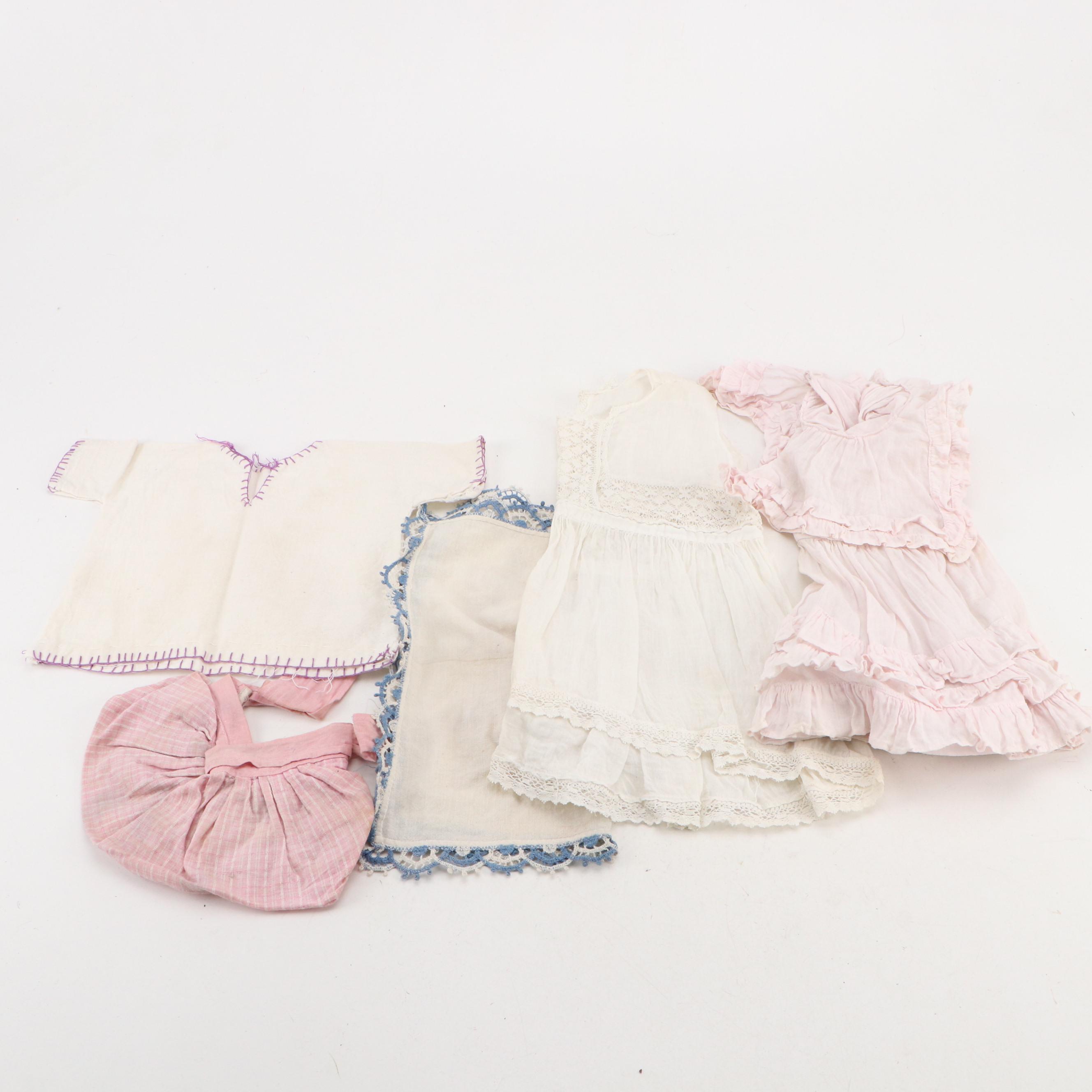 German Size 2/0 Shoulder Plate Bisque Doll with Doll Clothing and Trunk