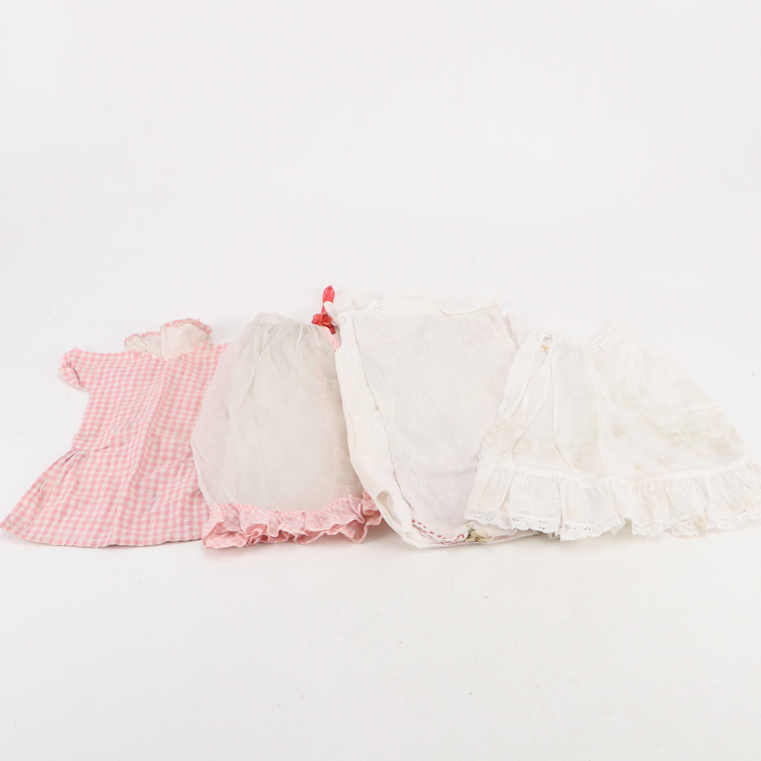 German Size 2/0 Shoulder Plate Bisque Doll with Doll Clothing and Trunk