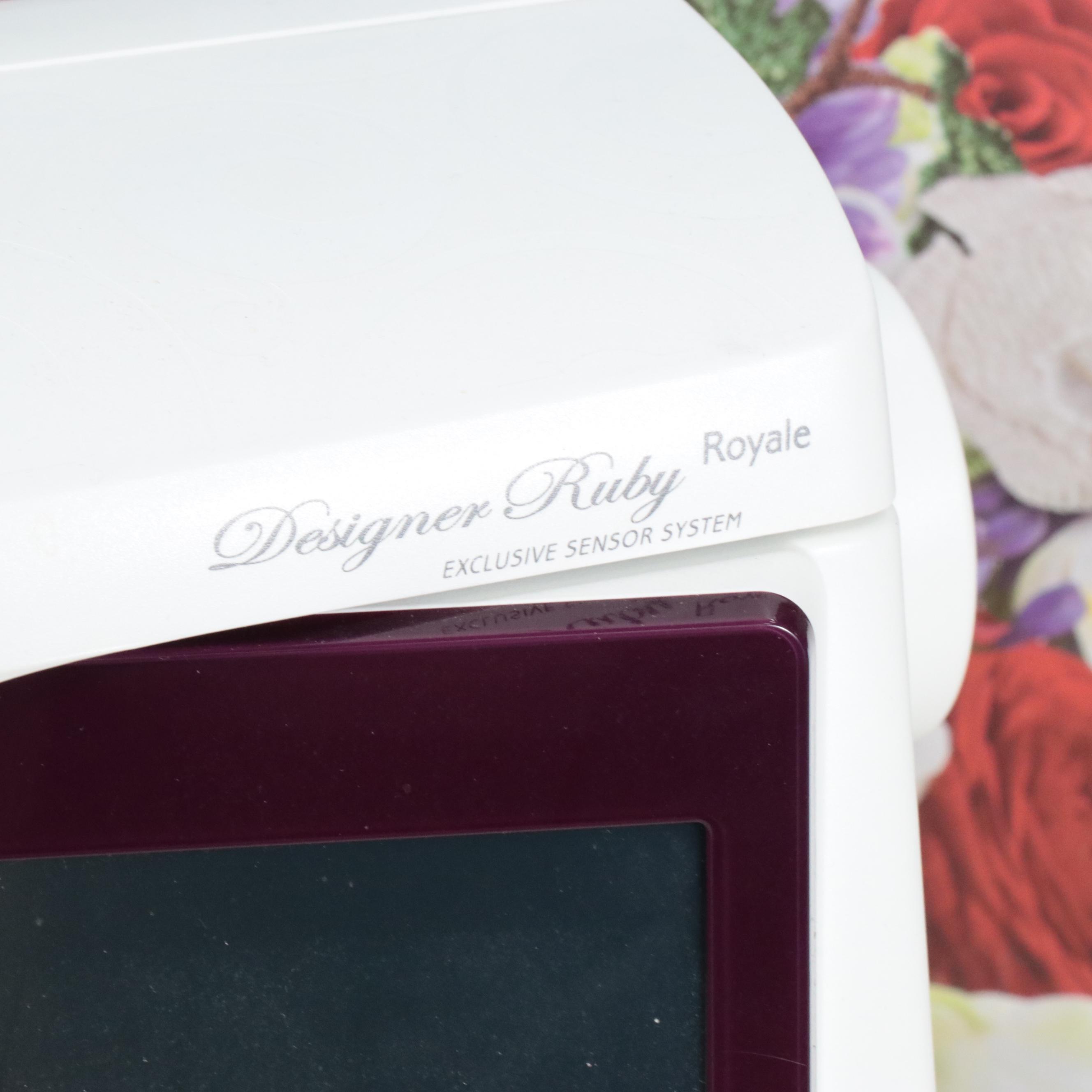 Husqvarna Viking Designer Ruby Royale Sewing Machine and Embroidery Arm