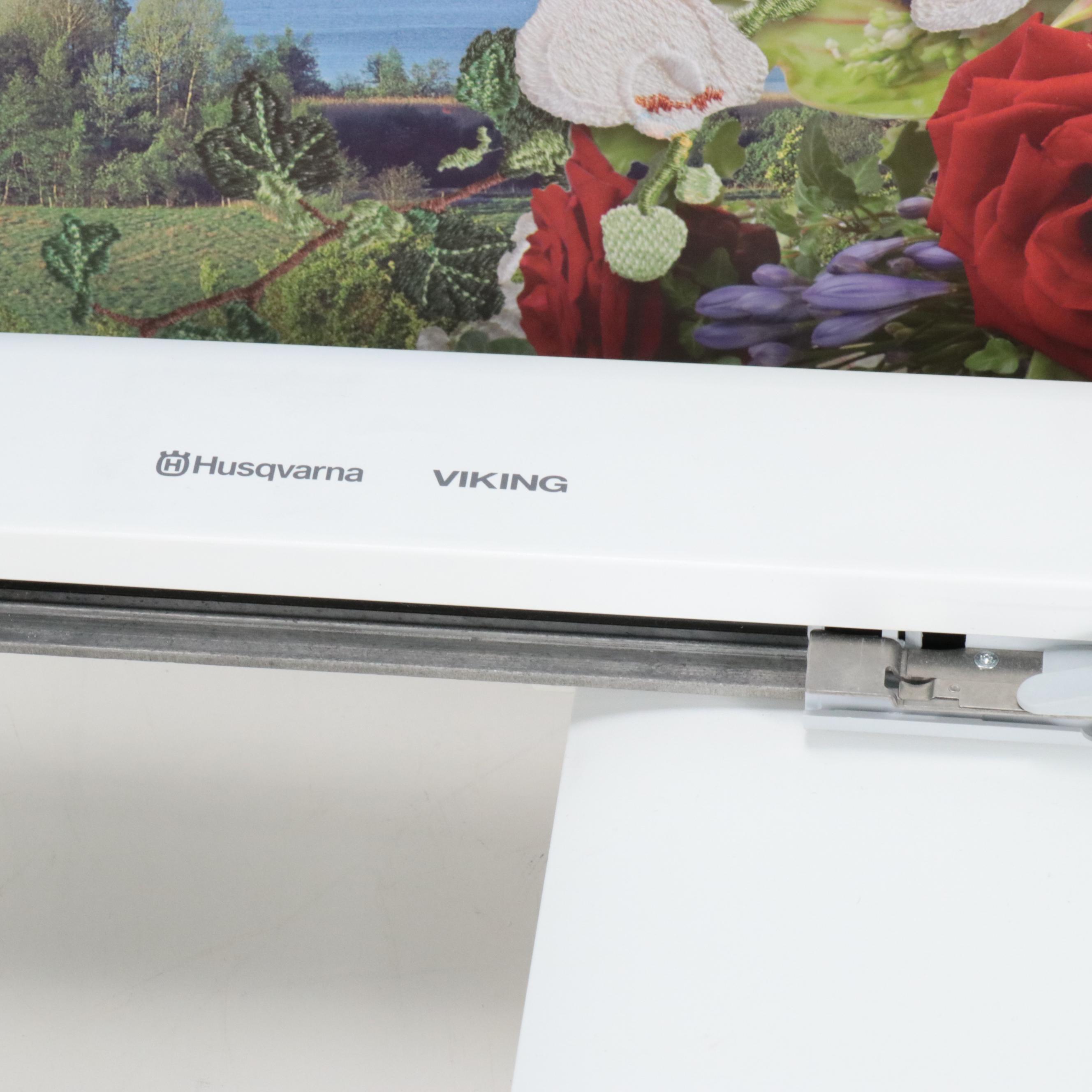 Husqvarna Viking Designer Ruby Royale Sewing Machine and Embroidery Arm