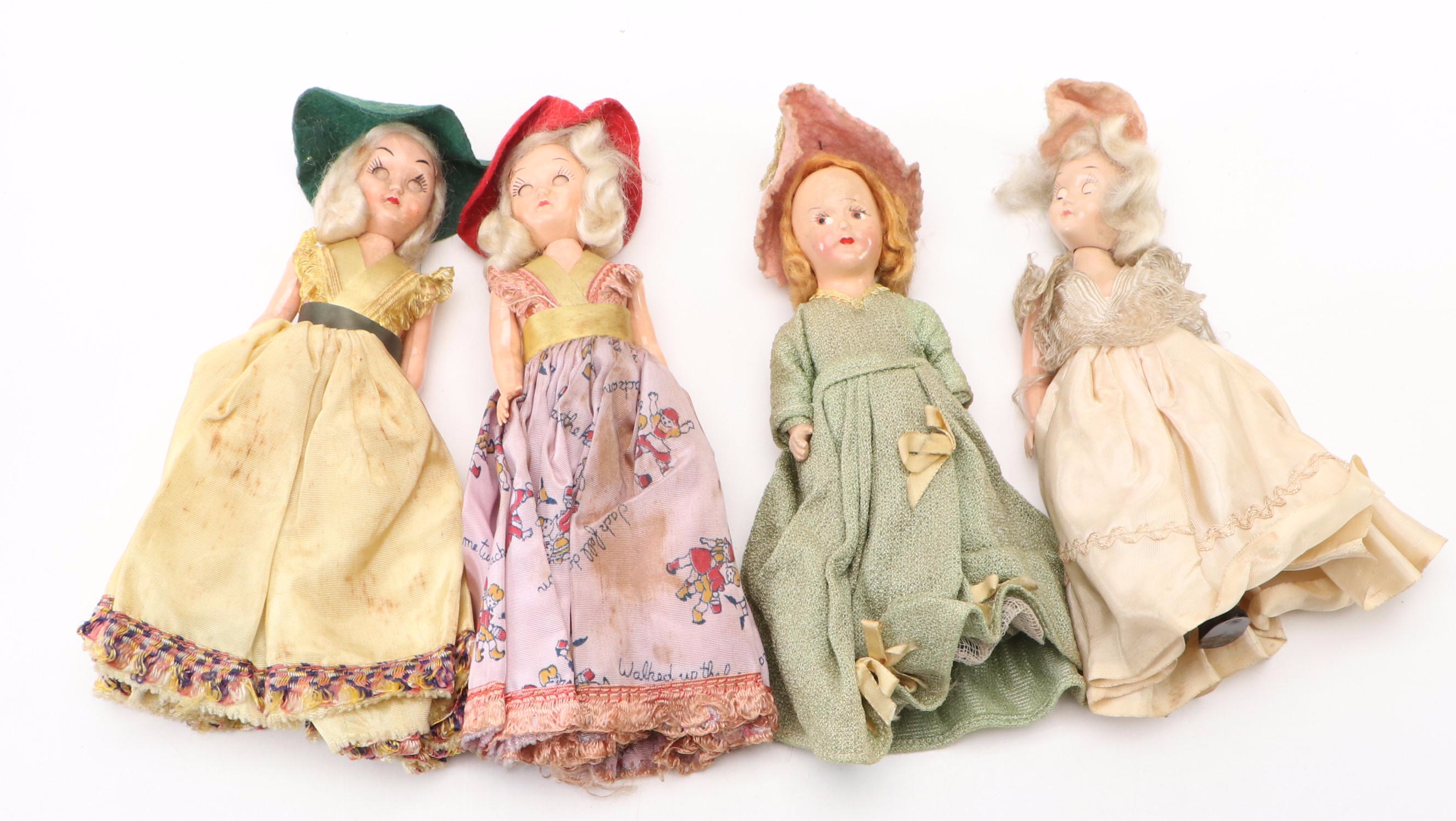 Mardi-gras and Elite Creation "Rose Mary" Doll with Nancy Ann, PMA, Other Dolls