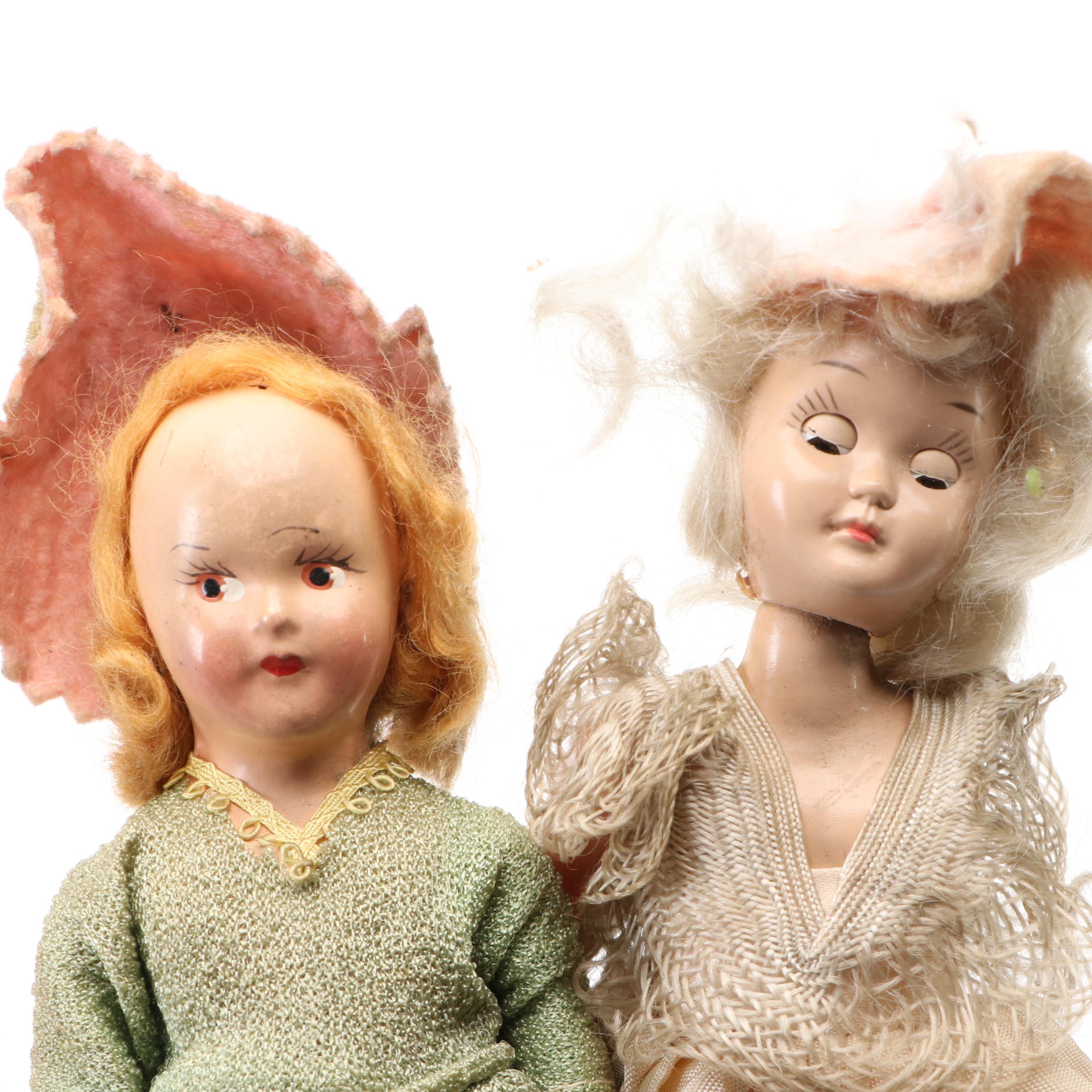 Mardi-gras and Elite Creation "Rose Mary" Doll with Nancy Ann, PMA, Other Dolls