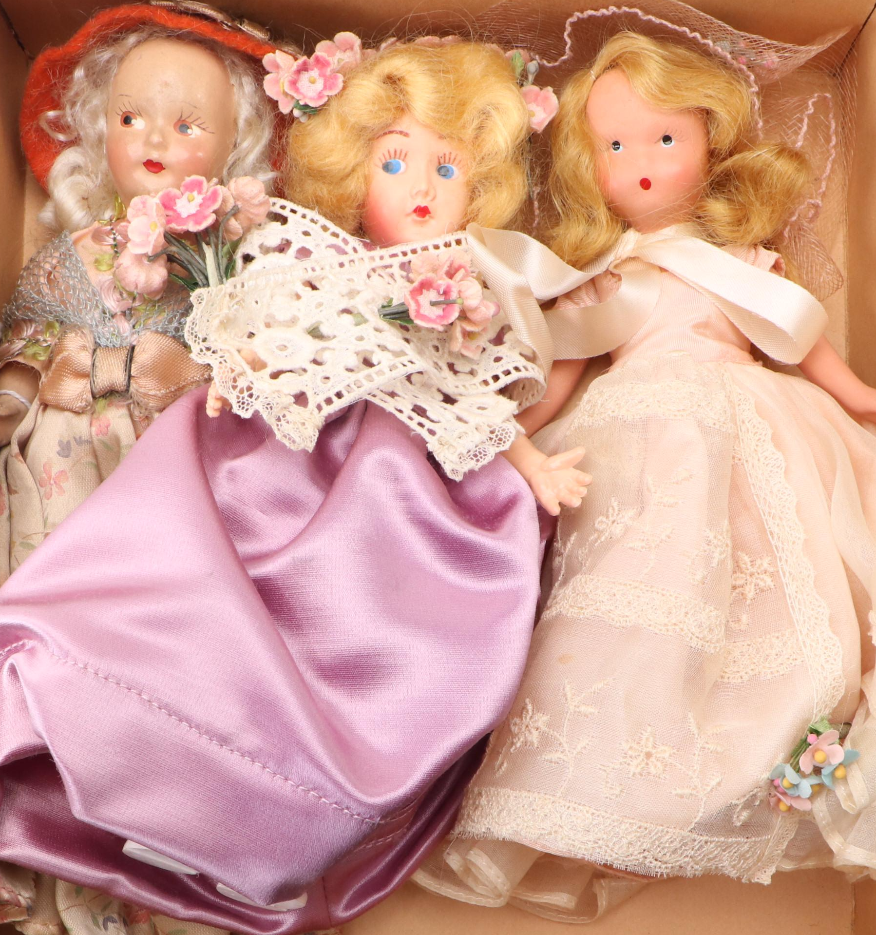 Mardi-gras and Elite Creation "Rose Mary" Doll with Nancy Ann, PMA, Other Dolls