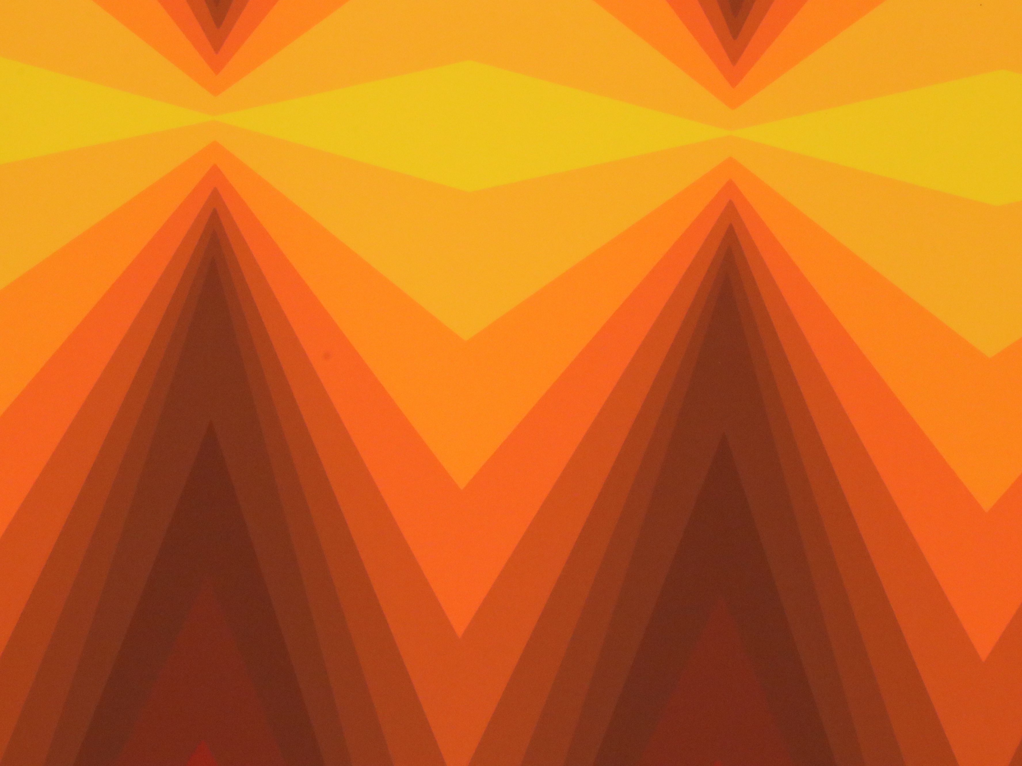 Jürgen Peters Op Art Serigraph, 1980