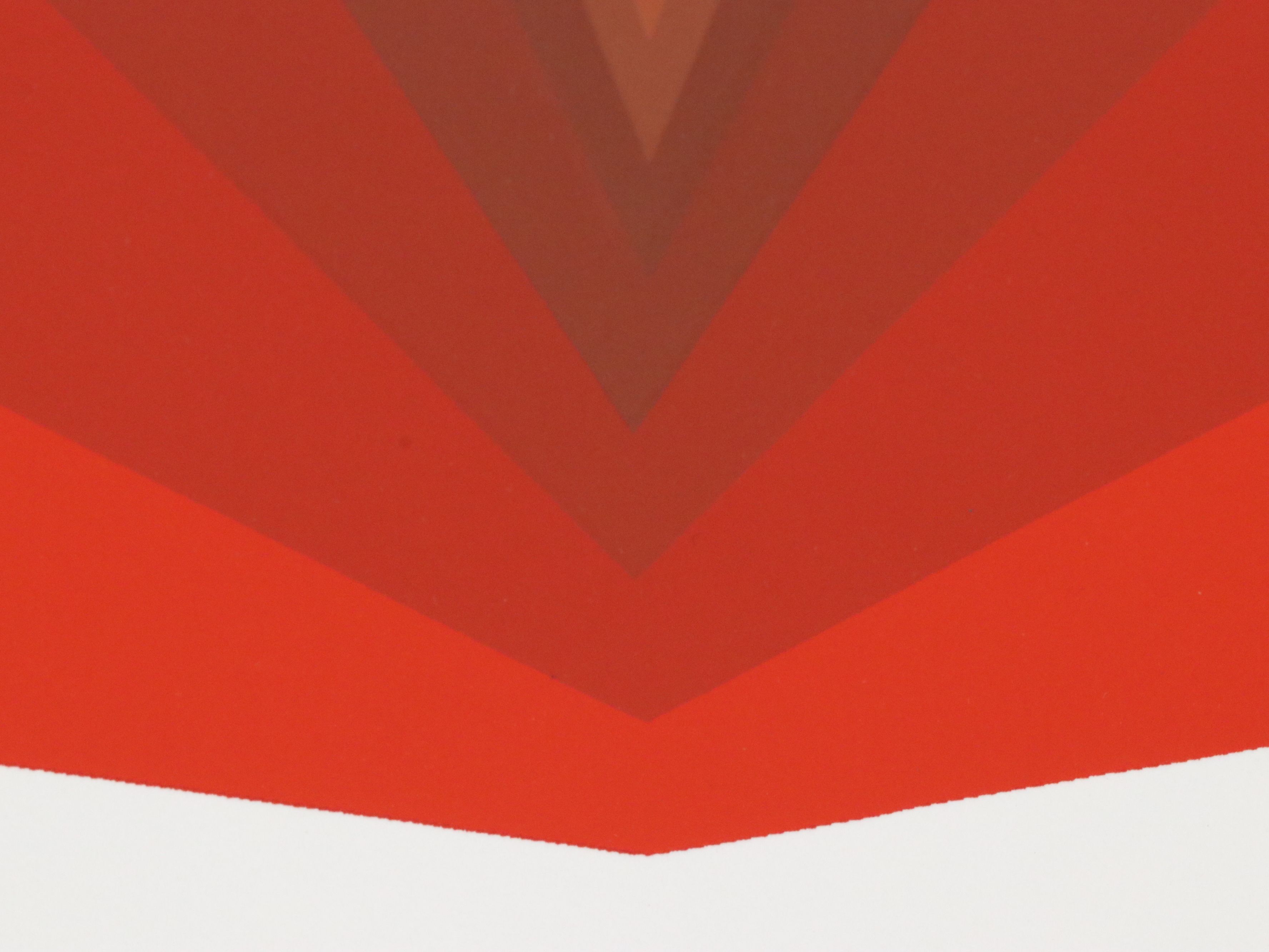 Jürgen Peters Op Art Serigraph, 1980