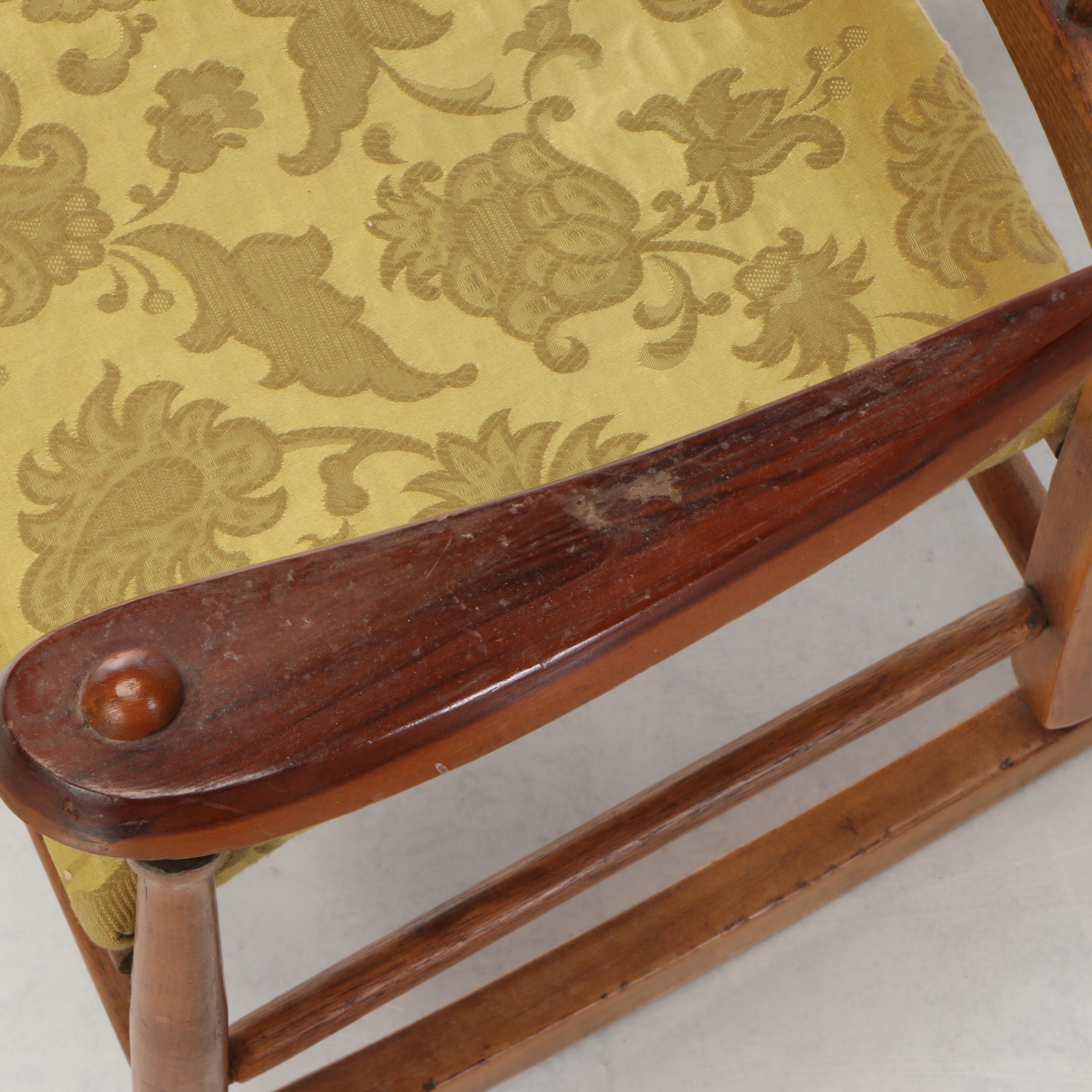 MAH Handwerck Socket Head and Jointed Composition Body Doll with Rocking Chair