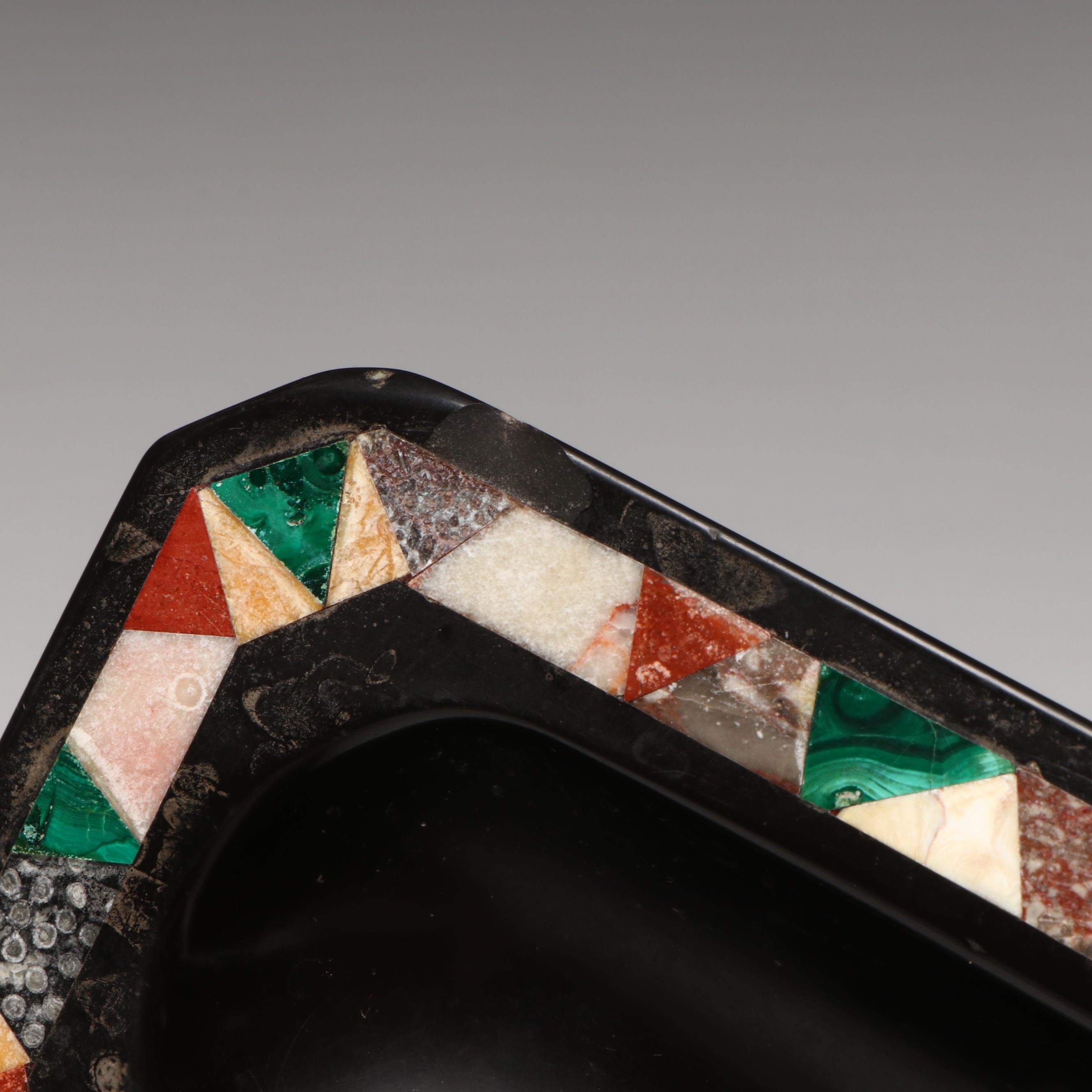 Antique Grand Tour Specimen Marble Pen Tray, 19th Century