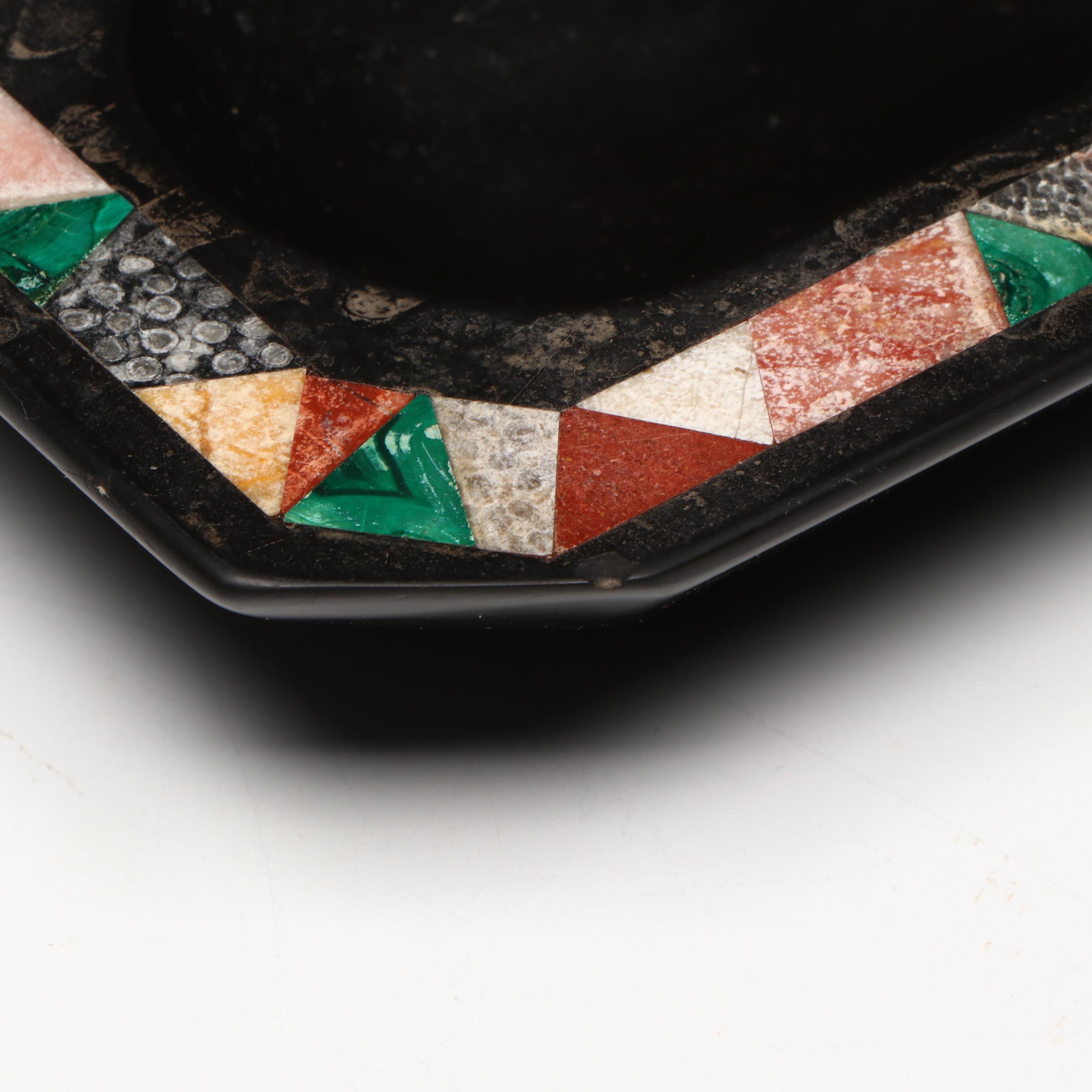 Antique Grand Tour Specimen Marble Pen Tray, 19th Century