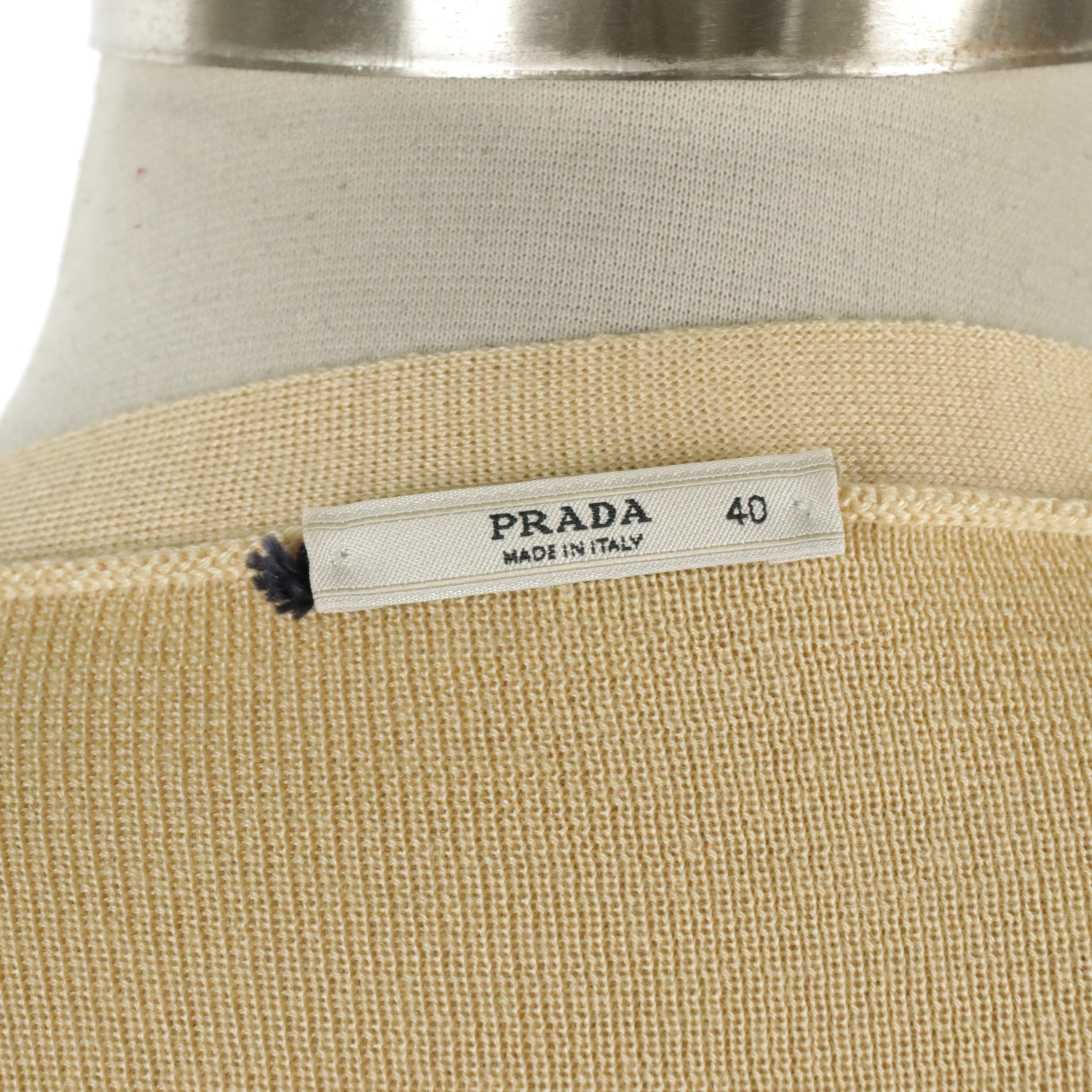 Prada Cardigan Sweater and Matching Sleeveless Tank Top