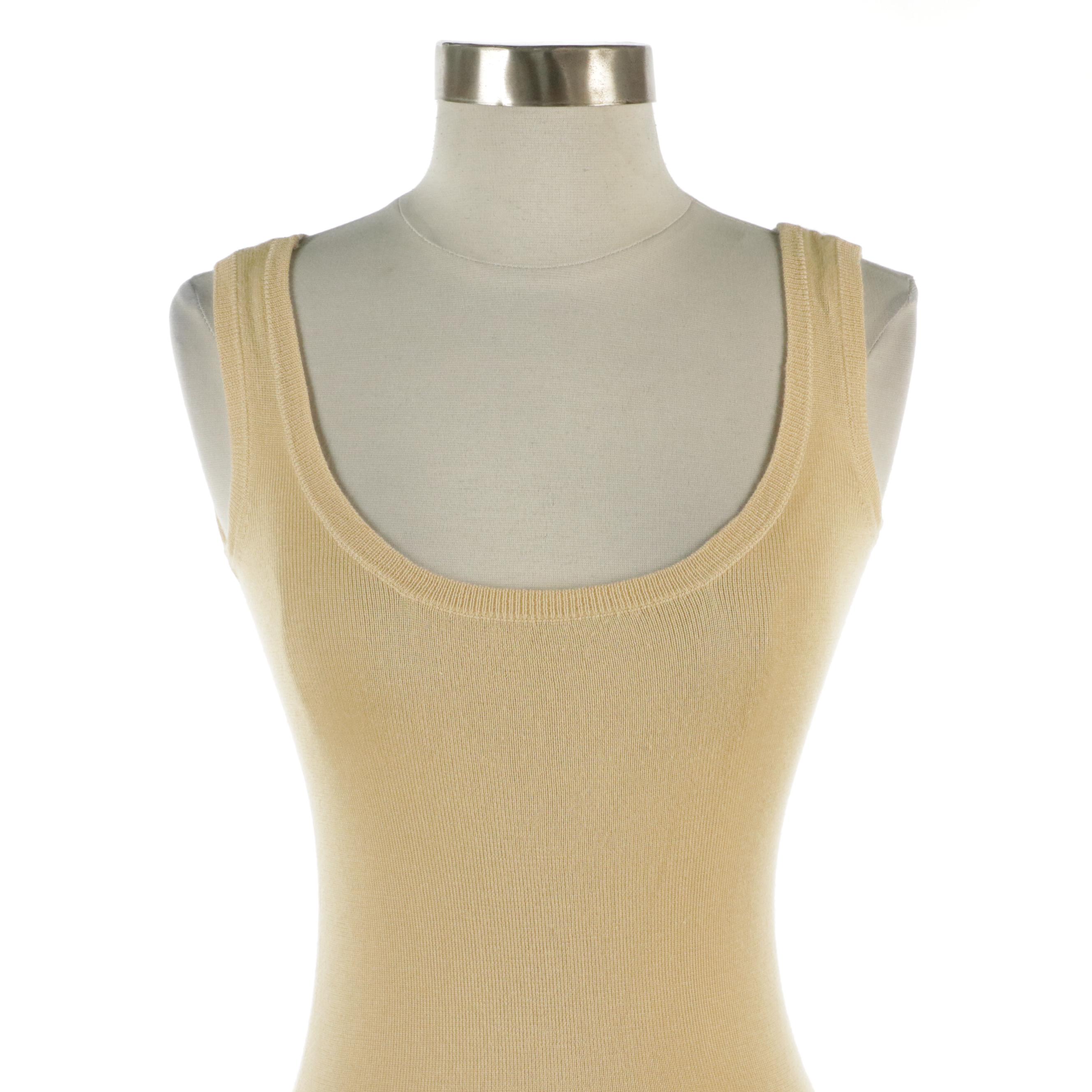 Prada Cardigan Sweater and Matching Sleeveless Tank Top