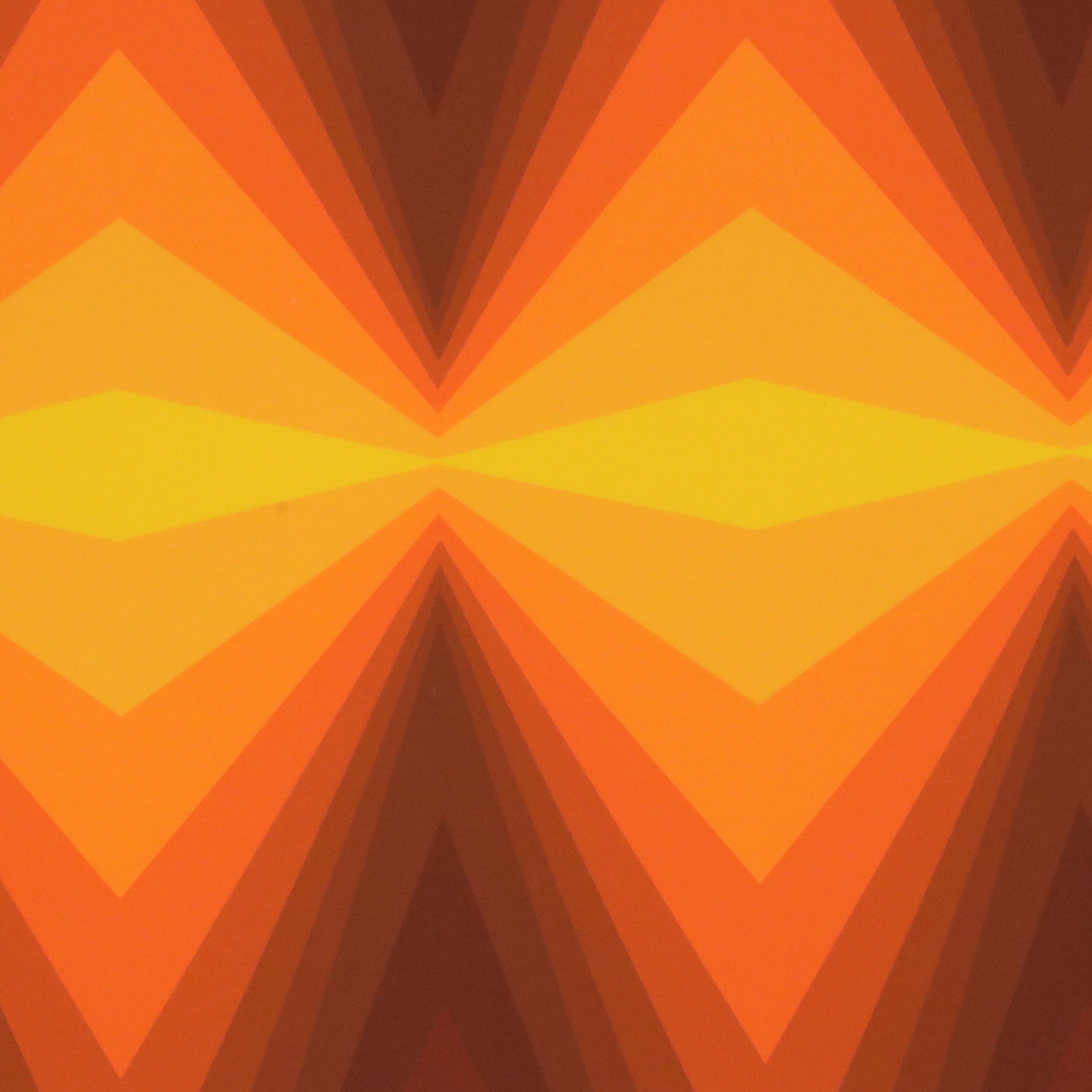 Jürgen Peters Op Art Serigraph, 1980