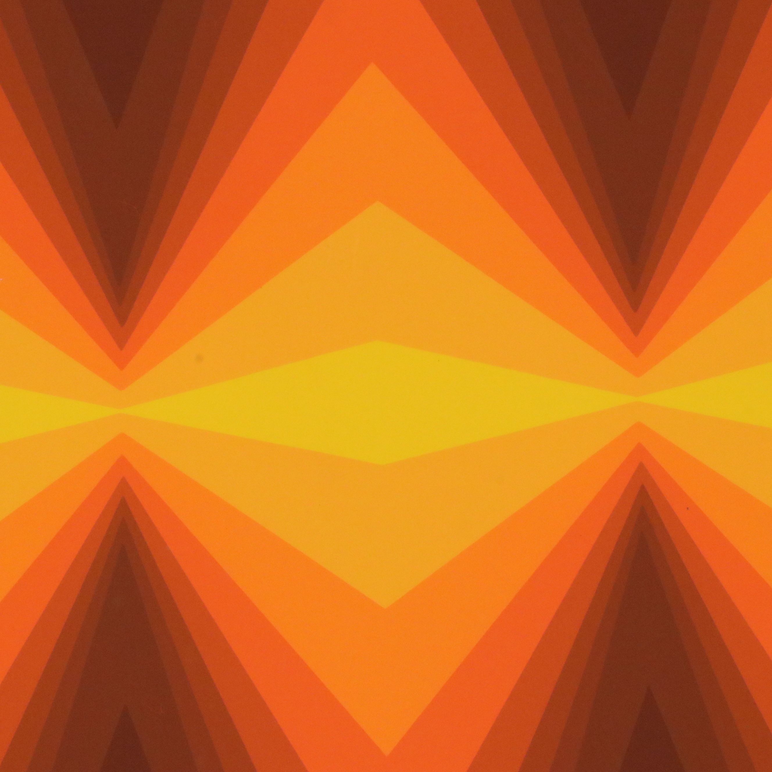 Jürgen Peters Op Art Serigraph, 1980