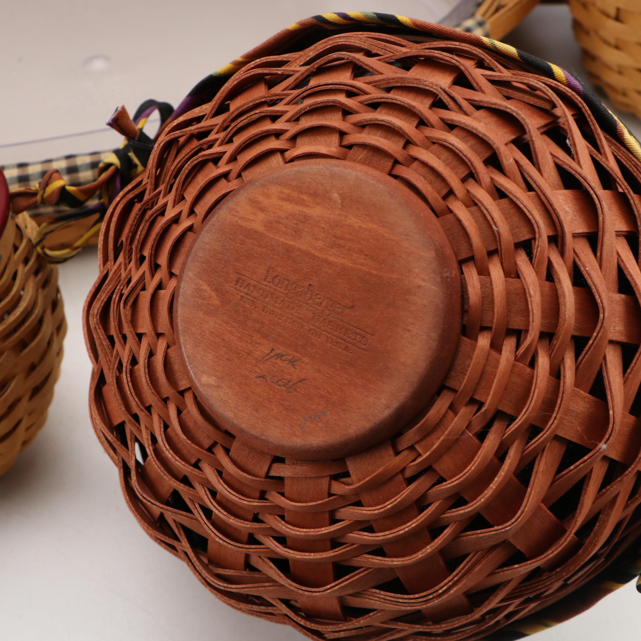 Longaberger Woven Baskets, Canisters and Casserole Dish