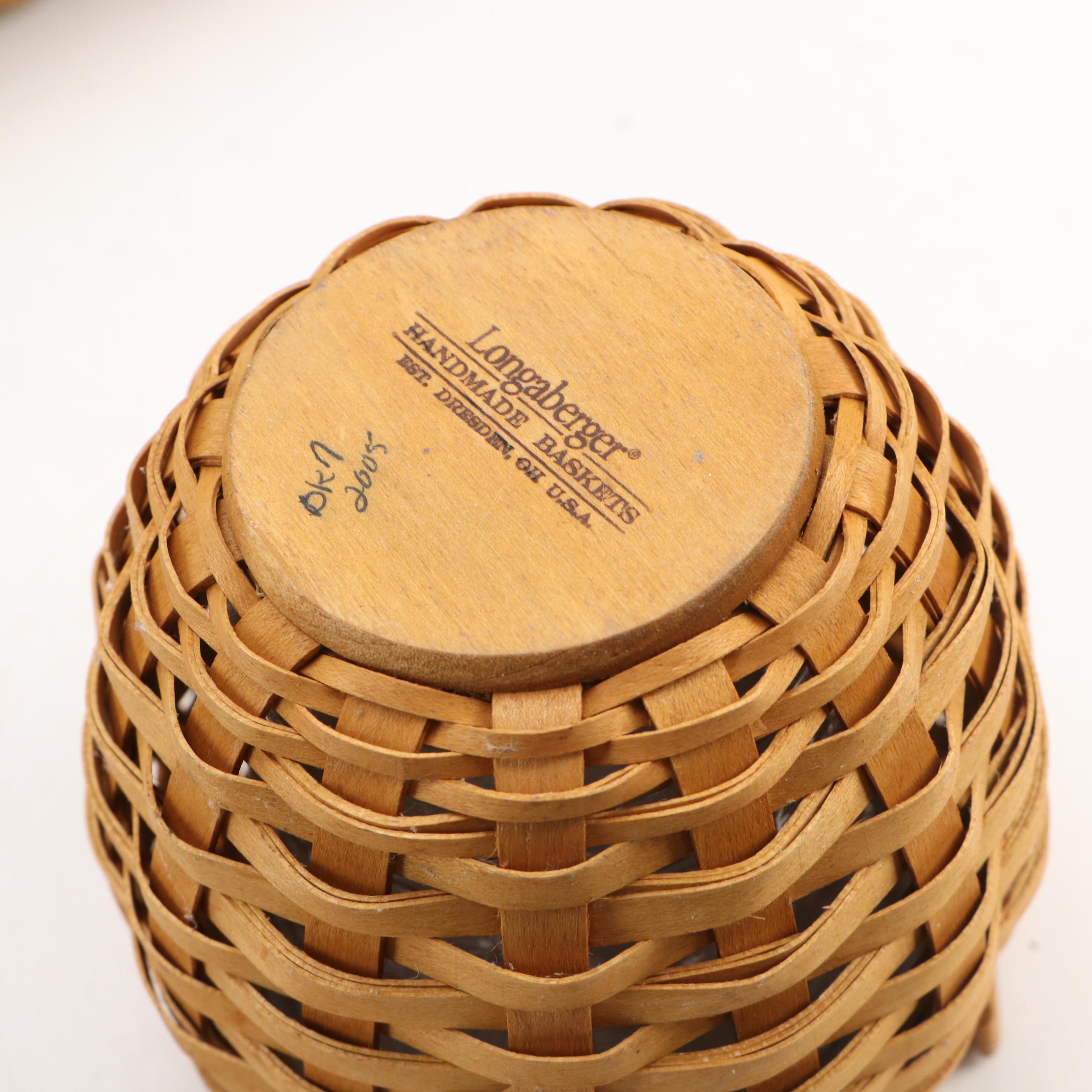 Longaberger Woven Baskets, Canisters and Casserole Dish
