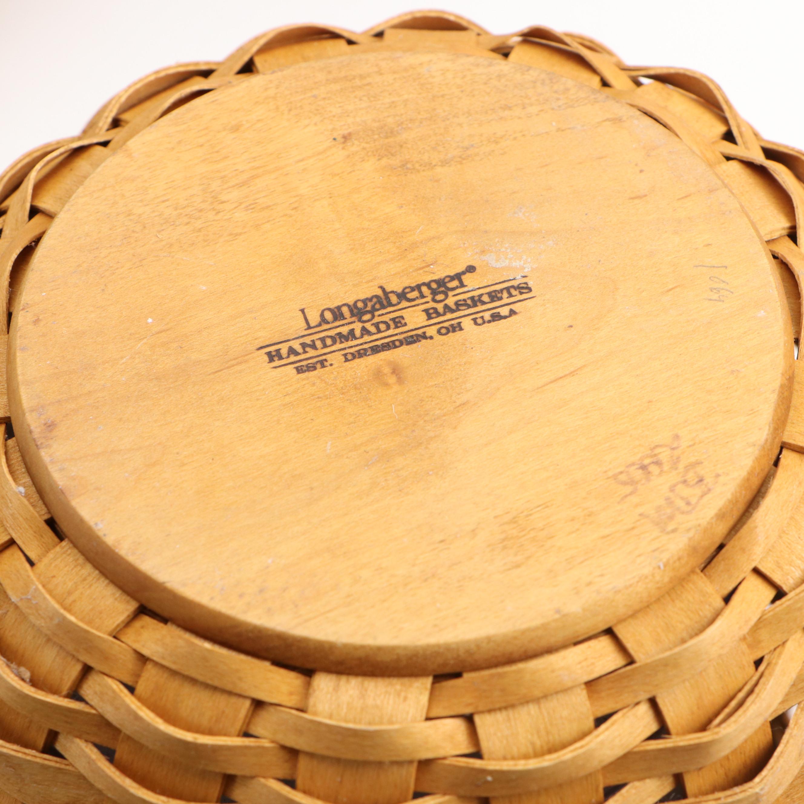 Longaberger Woven Baskets, Canisters and Casserole Dish