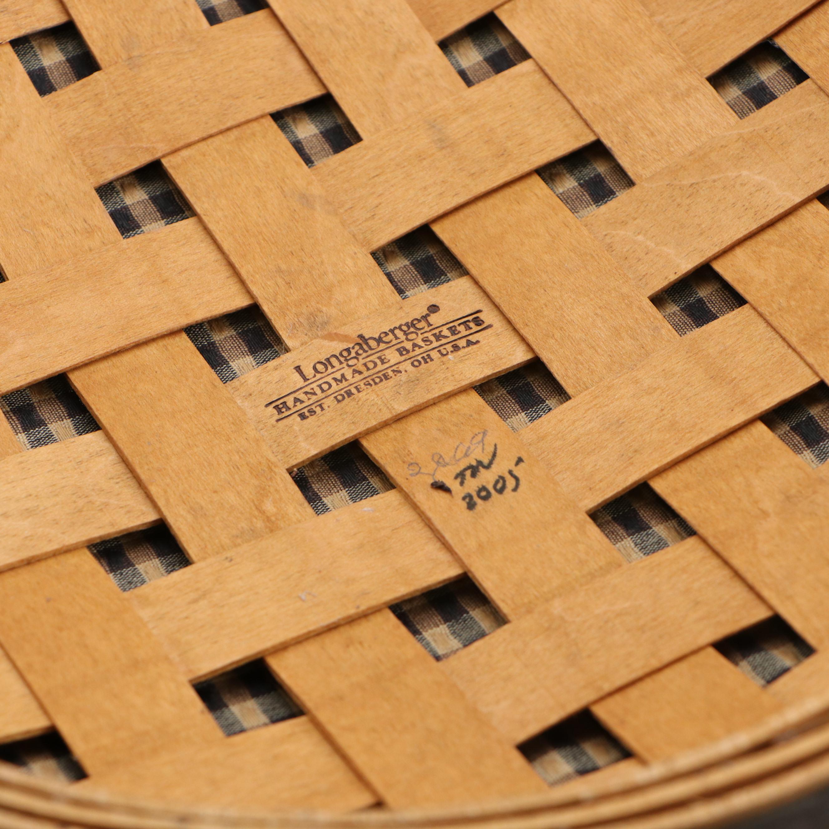 Longaberger Woven Baskets, Canisters and Casserole Dish