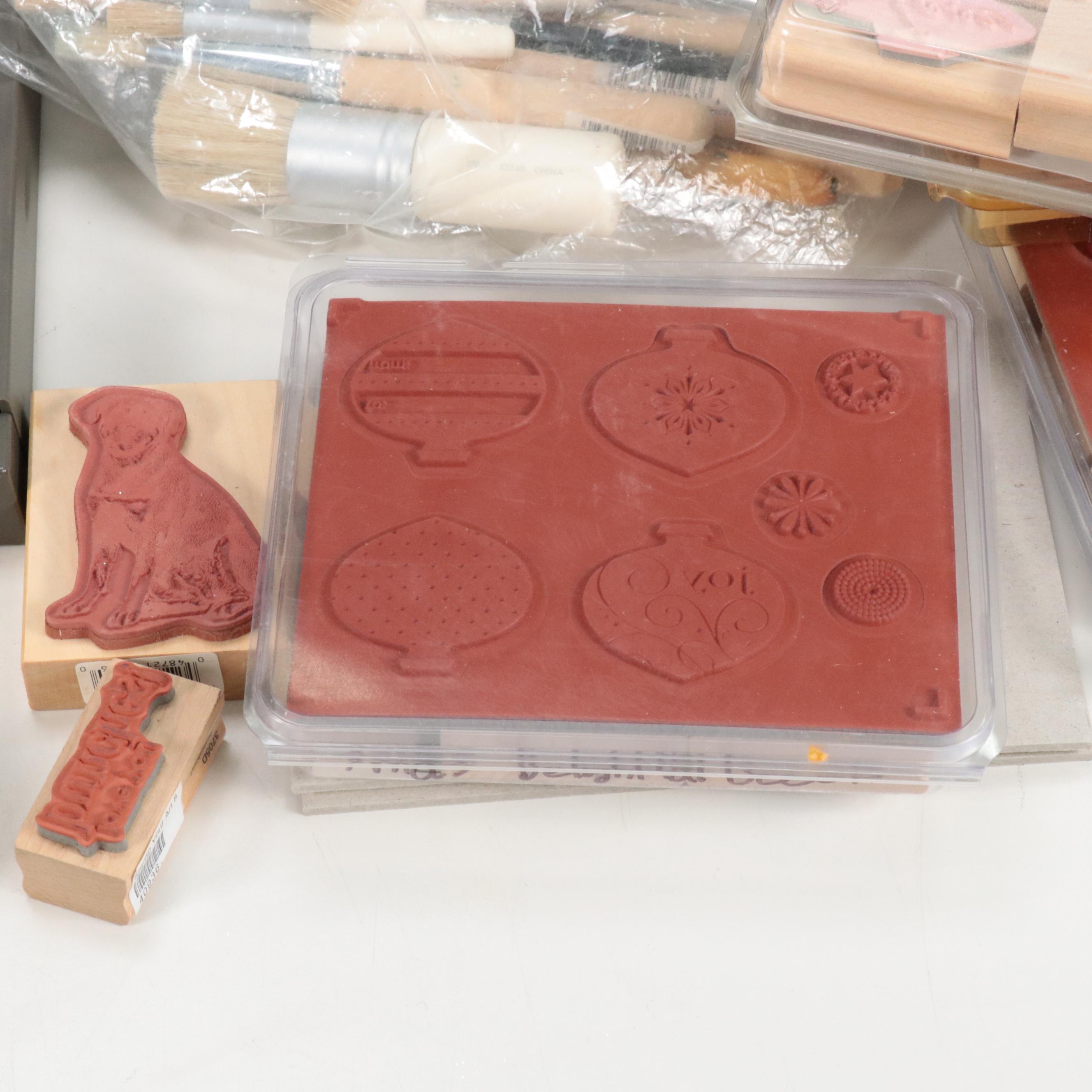 Stamp Up! Wood Stamps with Other Scrapbooking Materials