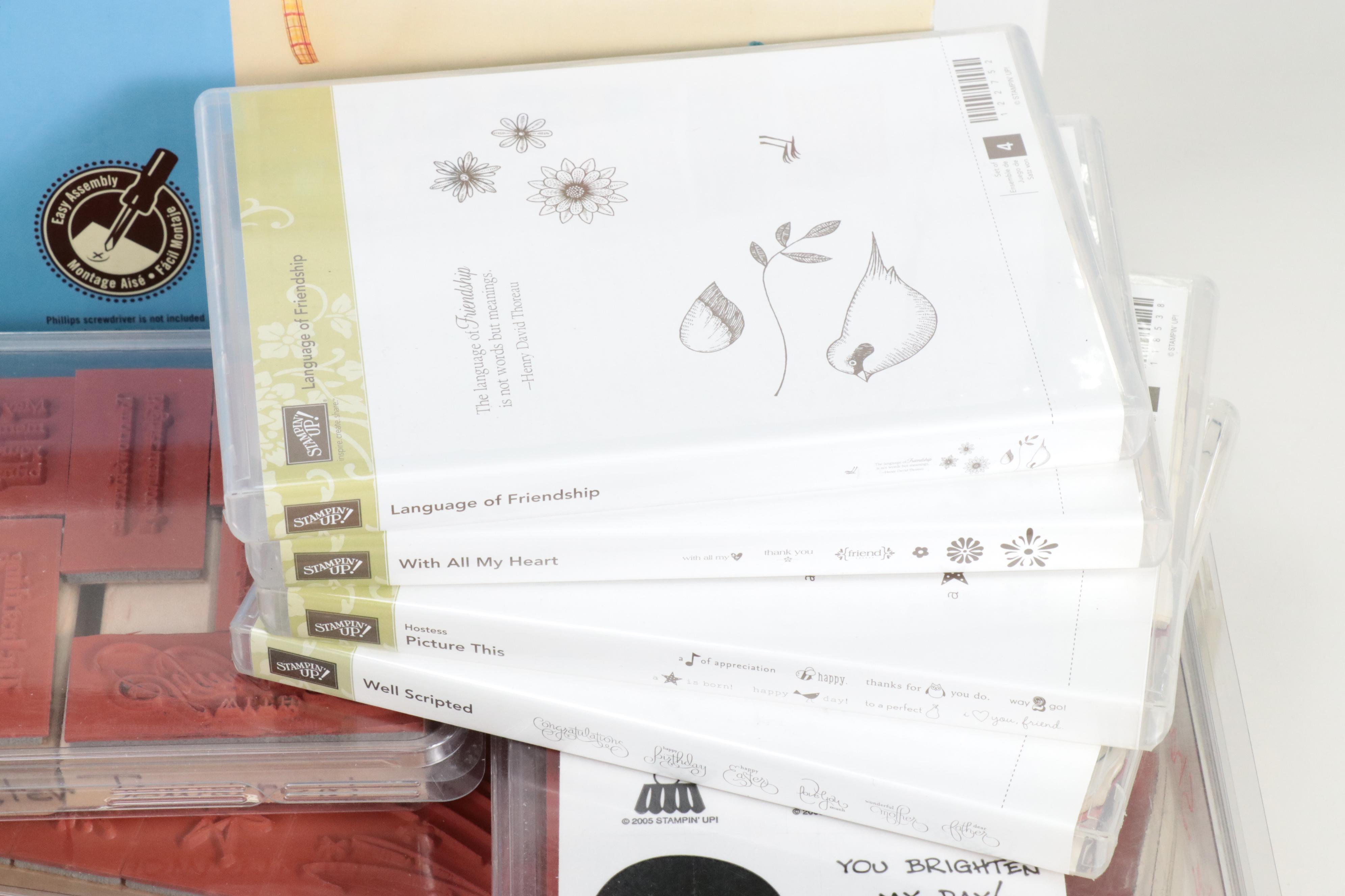 Stamp Up! Wood Stamps with Other Scrapbooking Materials