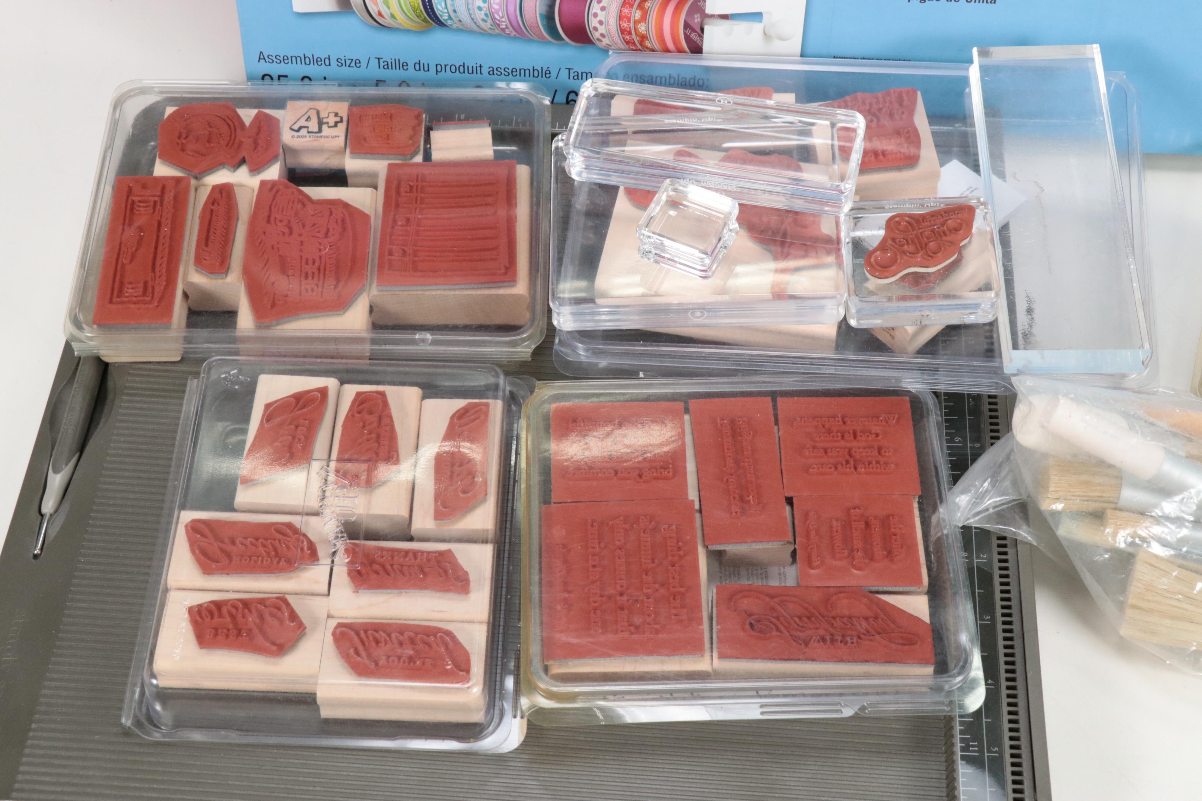 Stamp Up! Wood Stamps with Other Scrapbooking Materials