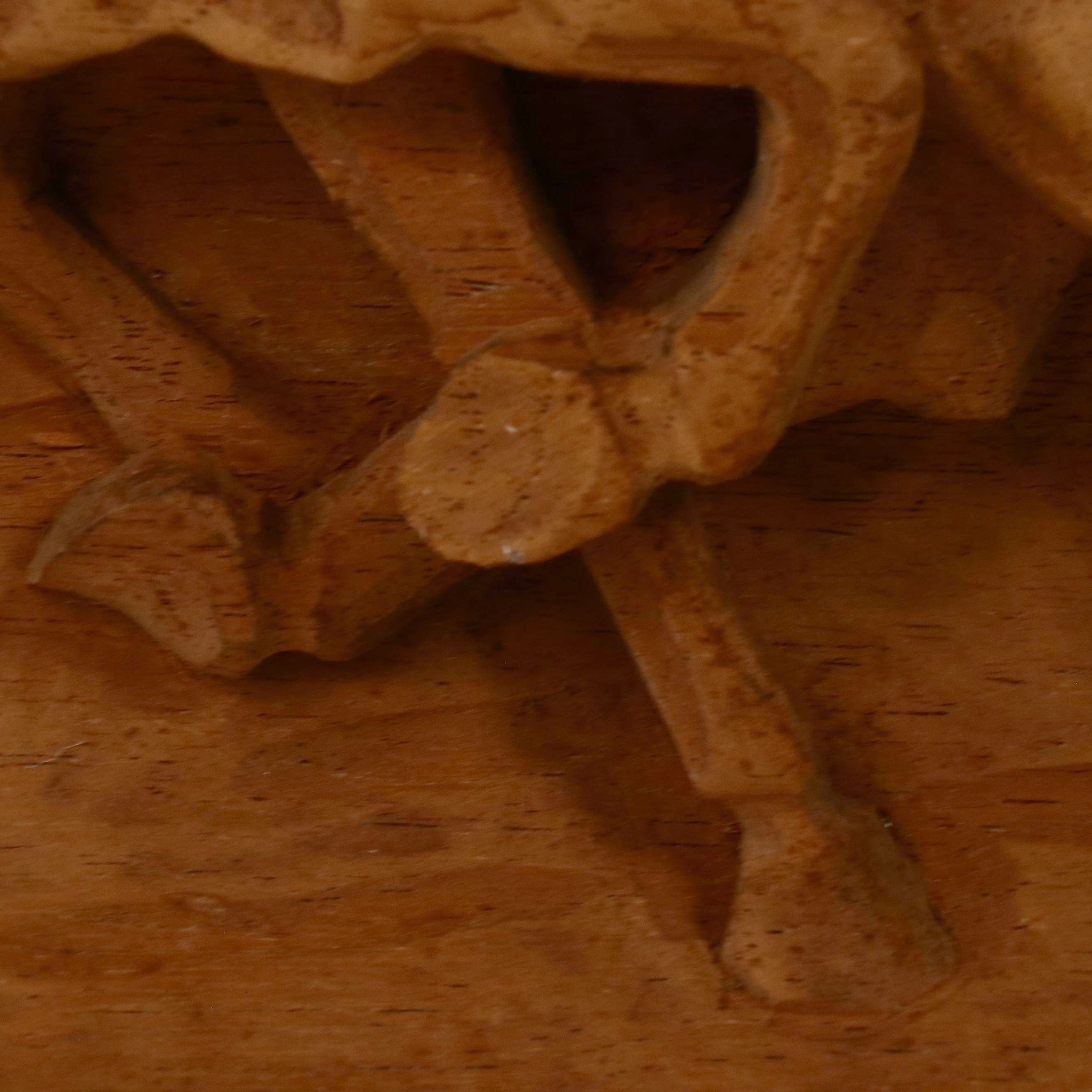 Large-Scale Hand Carved Wood Relief of Western Scene with Running Horses