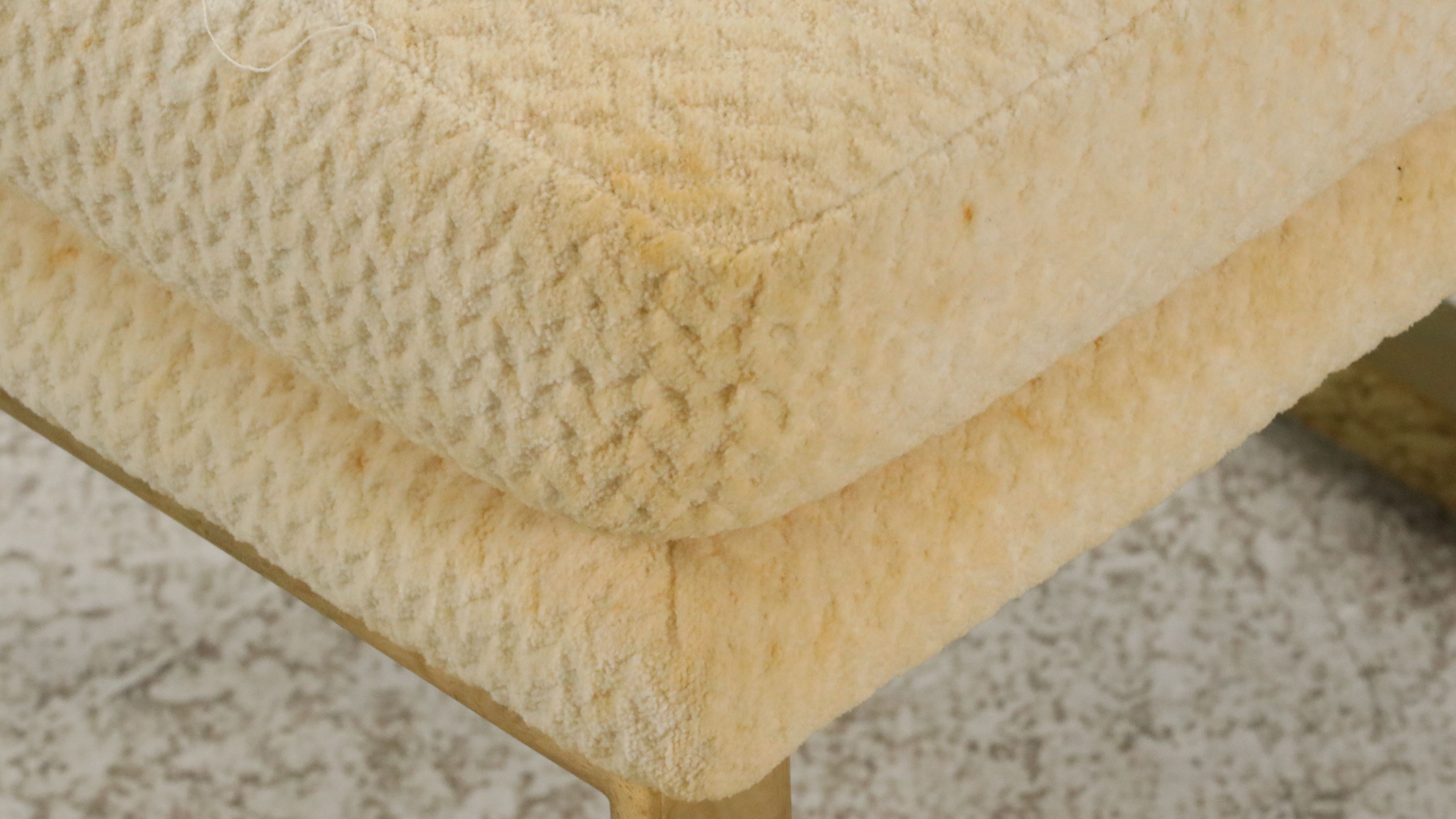 Six Thayer Coggin Dining Chairs on Brass Runner Base