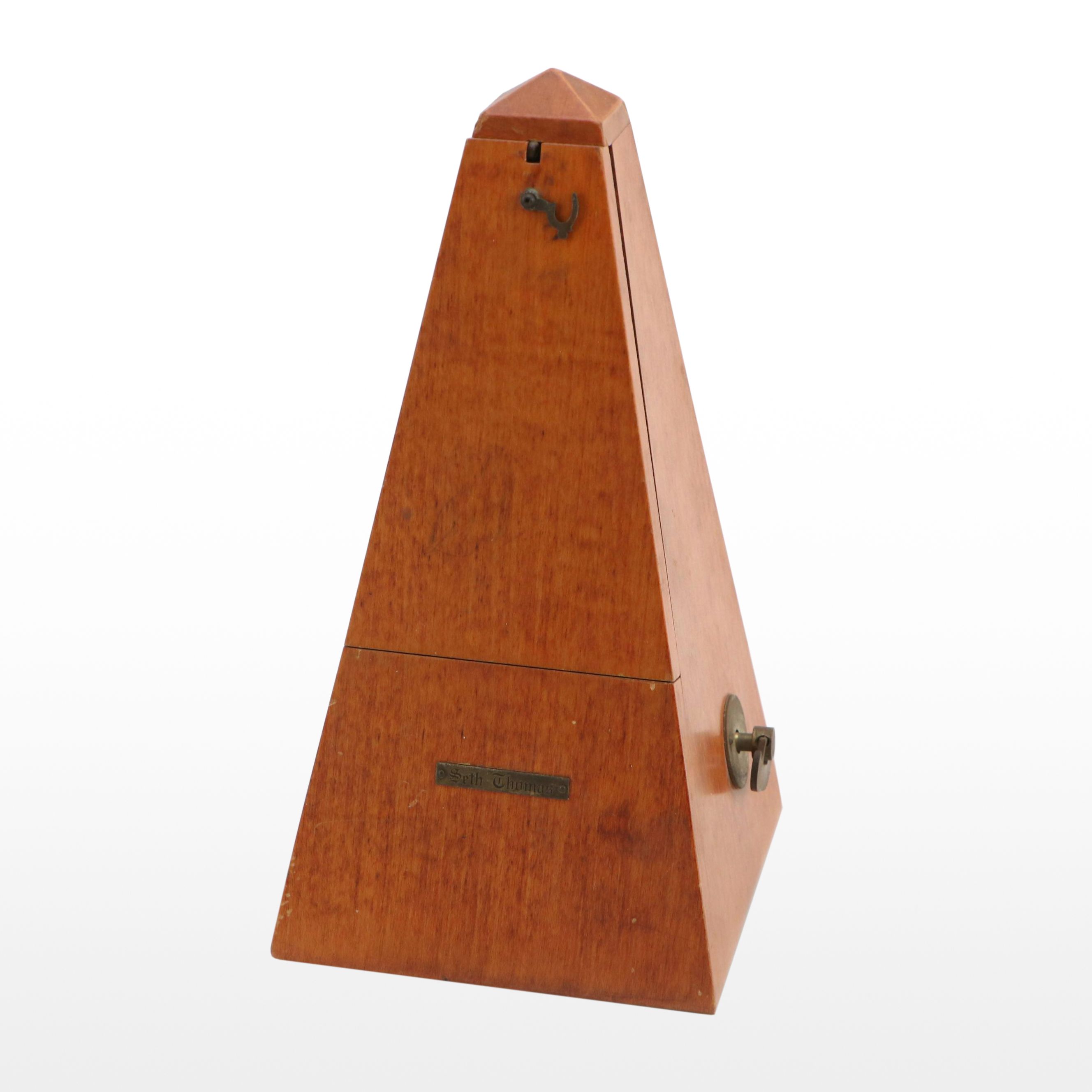 Seth Thomas No. 8 Wooden Metronome de Maelzel, Mid-20th Century