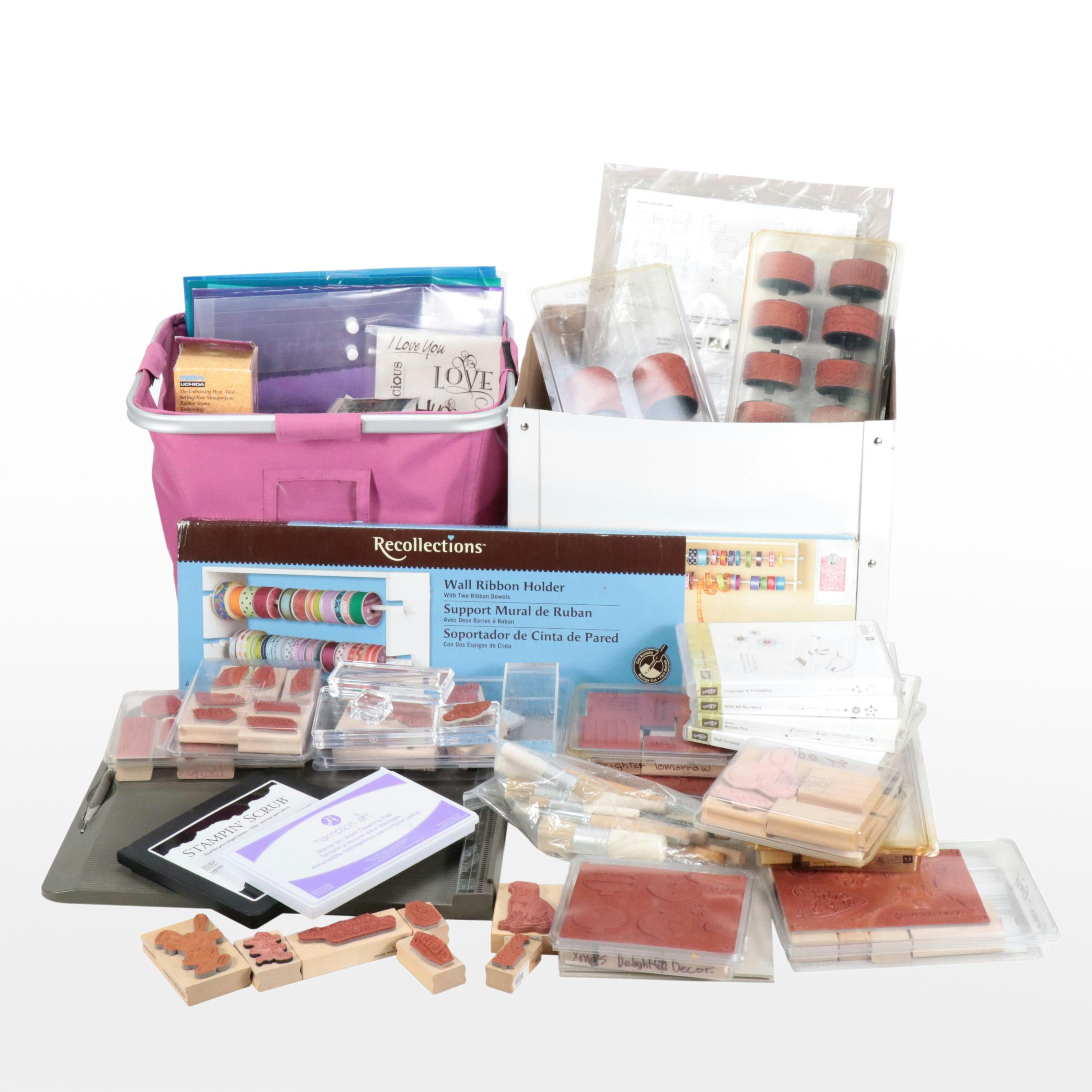 Stamp Up! Wood Stamps with Other Scrapbooking Materials